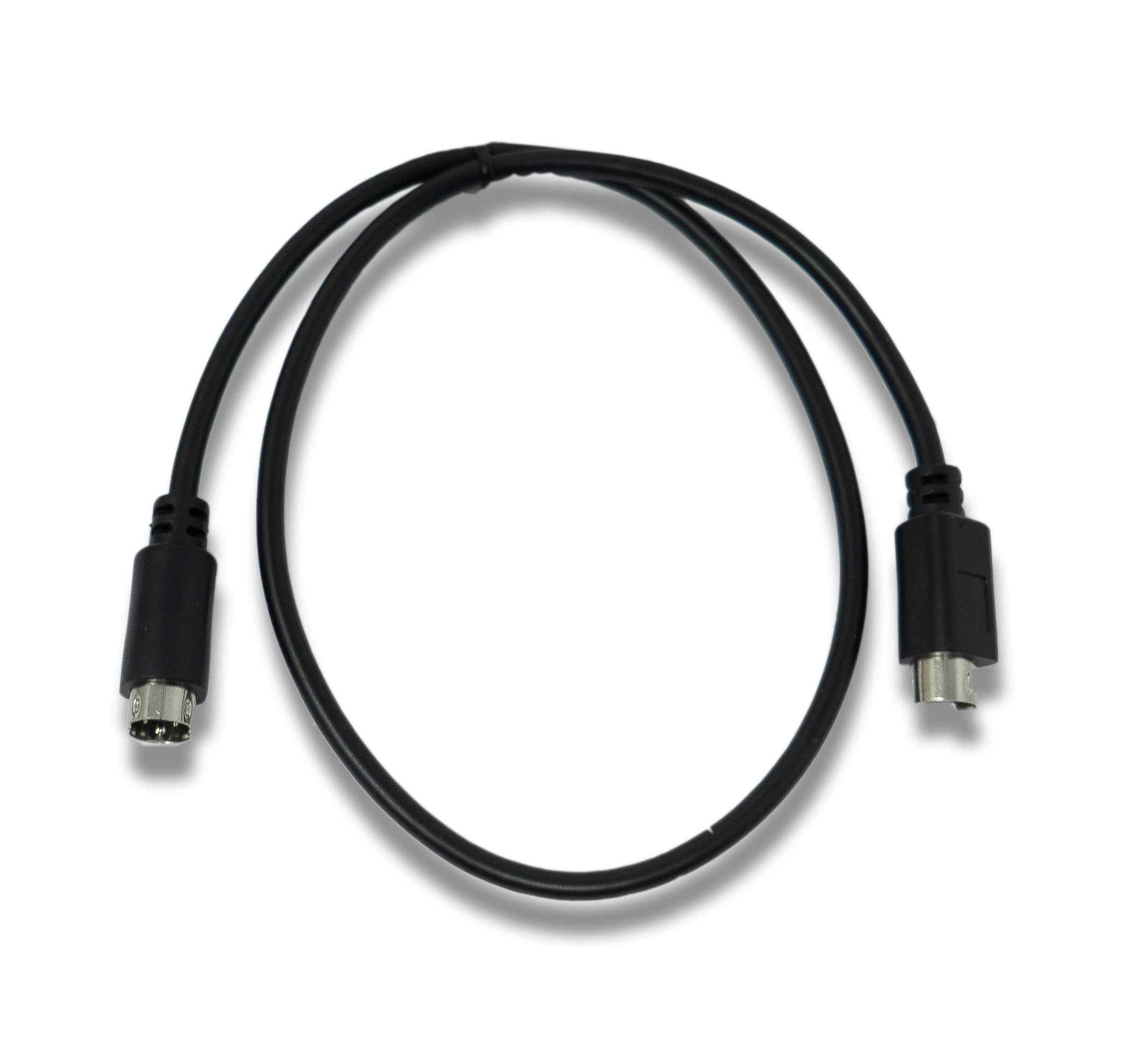 SYSTEM-S S-Video Kabel 50 cm Din 4 Pin Stecker zu Stecker in Schwarz