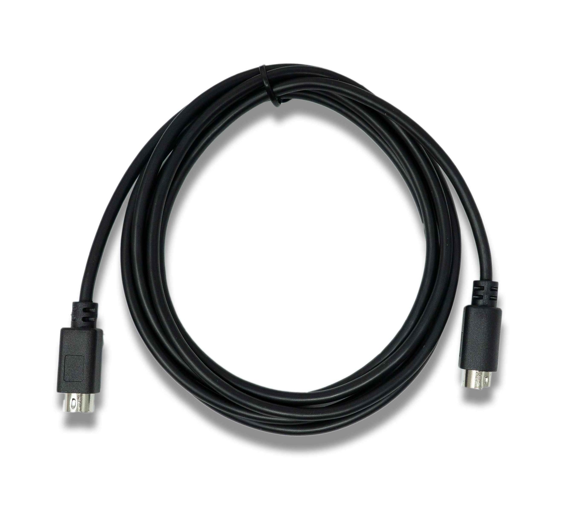 SYSTEM-S S-Video Kabel 180 cm Din 4 Pin Stecker zu Stecker in Schwarz