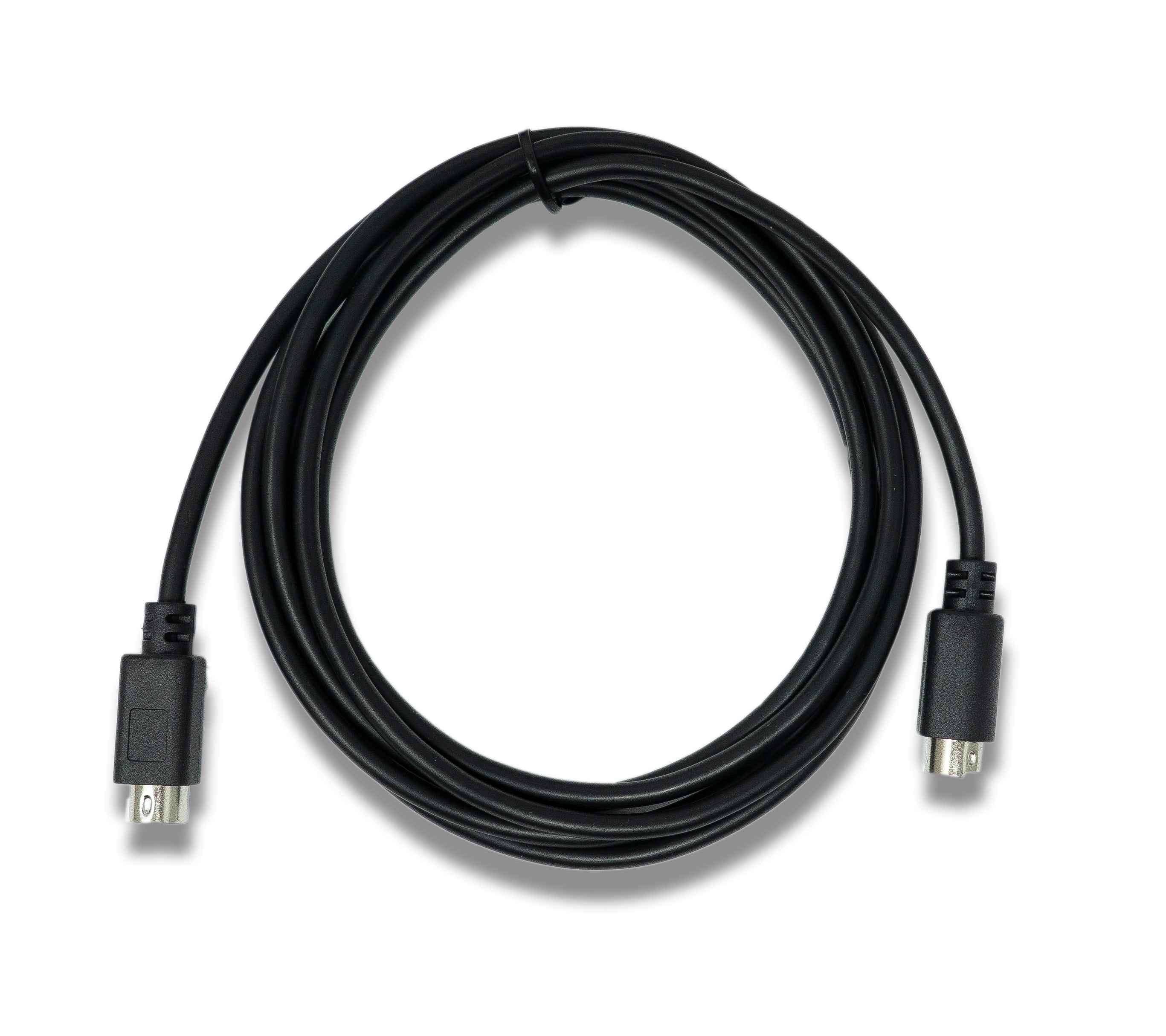 SYSTEM-S S-Video Kabel 180 cm Din 4 Pin Stecker zu Stecker in Schwarz