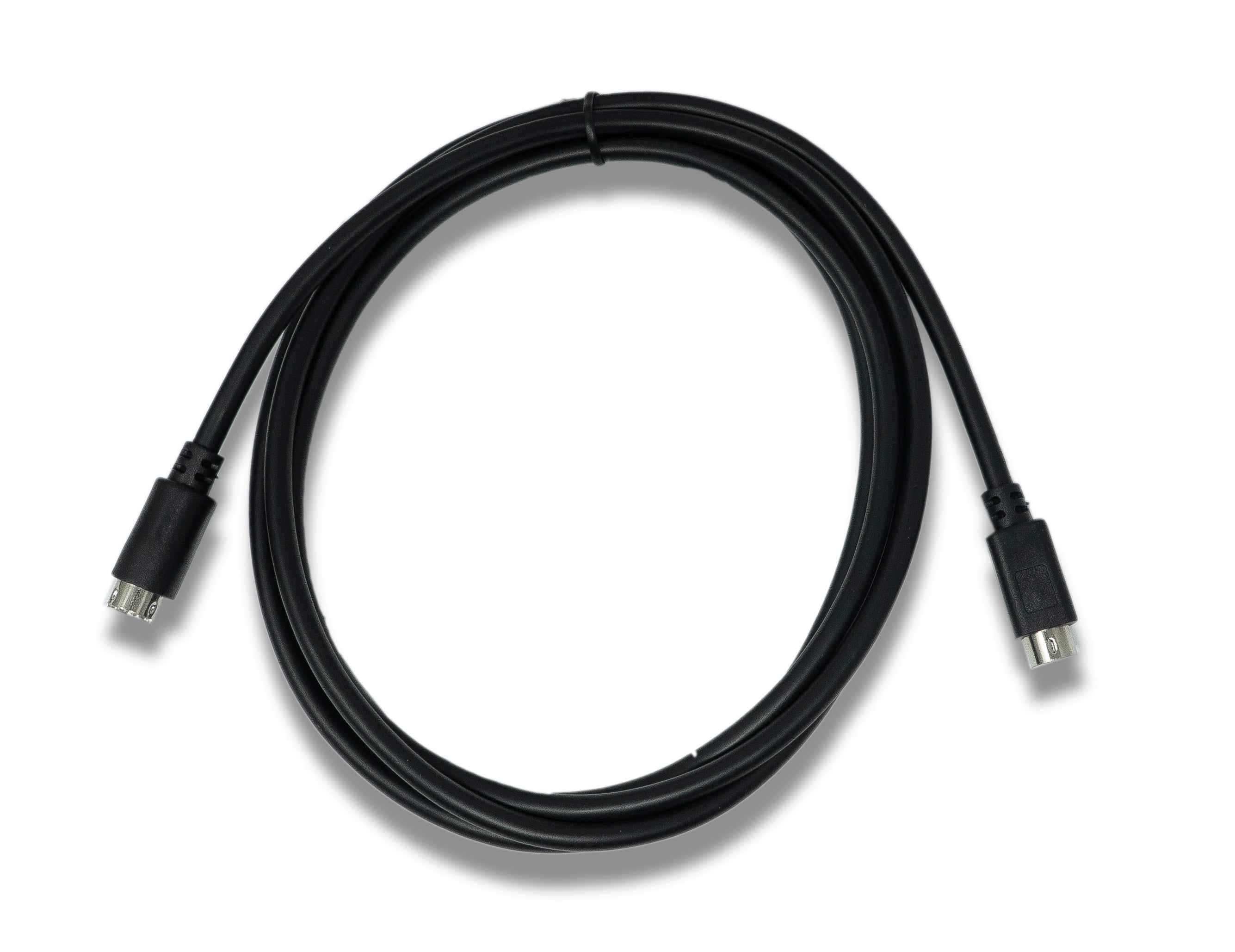 SYSTEM-S S-Video Kabel 180 cm Din 5 Pin Stecker zu Stecker in Schwarz