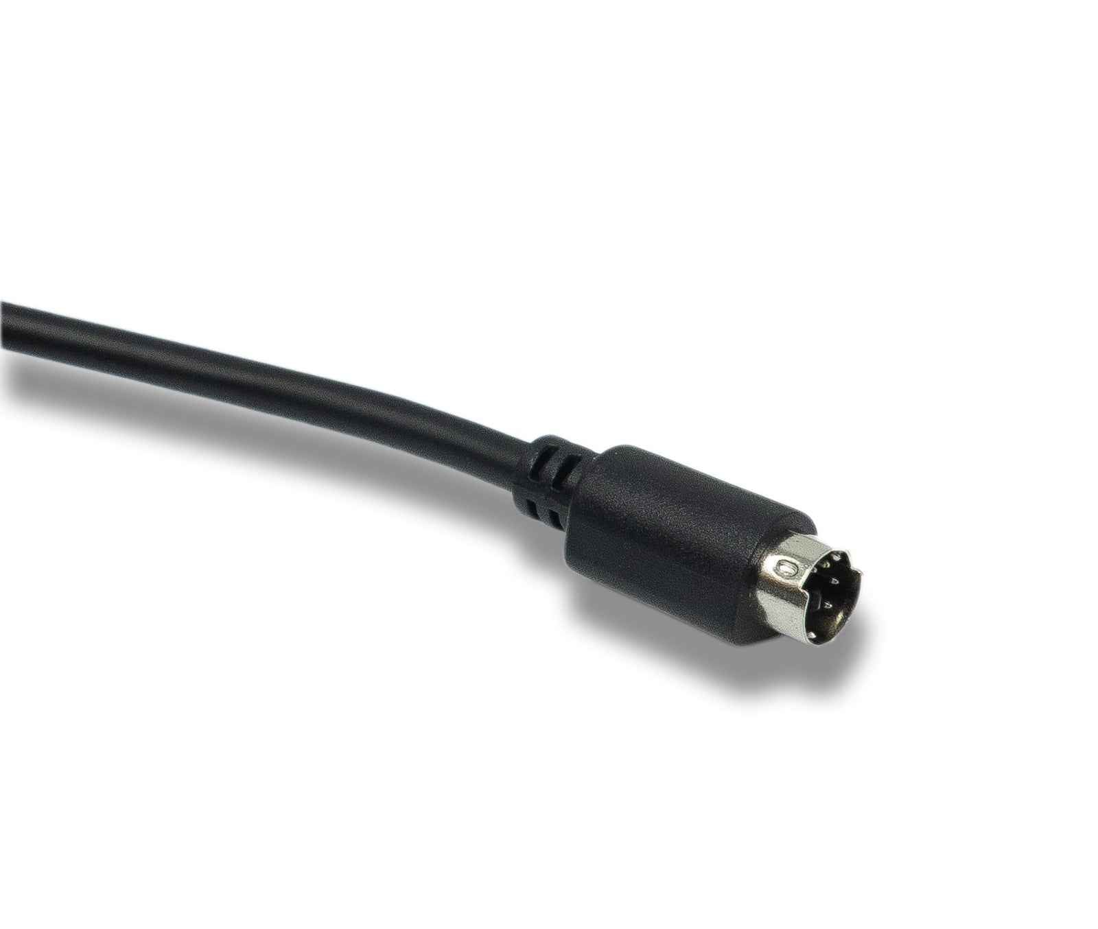 SYSTEM-S S-Video Kabel 180 cm Din 6 Pin Stecker zu Stecker in Schwarz