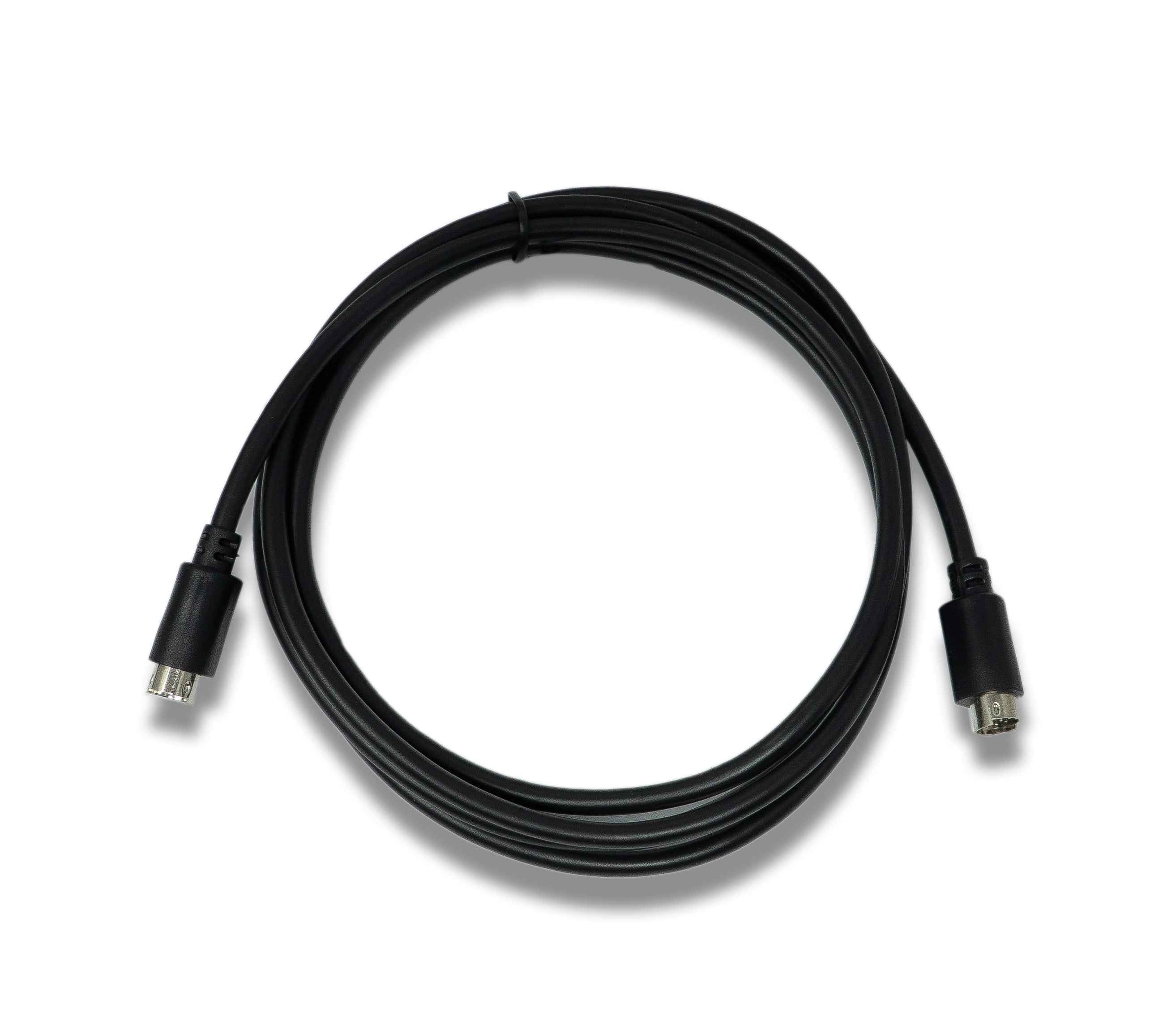 SYSTEM-S S-Video Kabel 180 cm Din 8 Pin Stecker zu Stecker in Schwarz