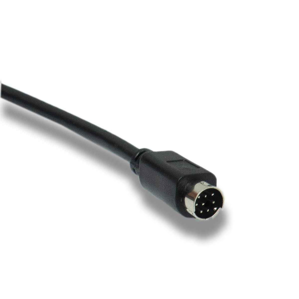 SYSTEM-S S-Video Kabel 180 cm Din 8 Pin Stecker zu Stecker in Schwarz