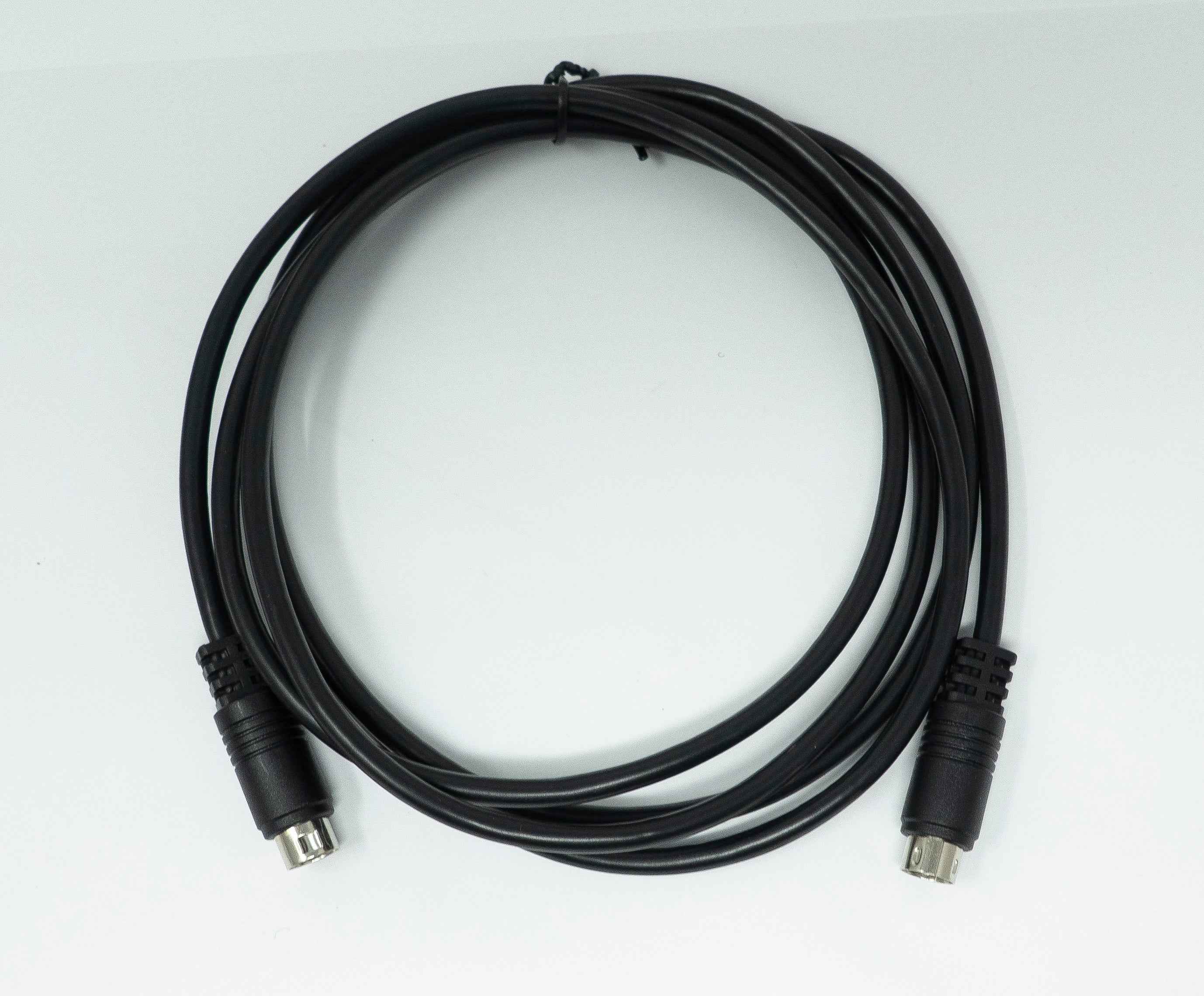 SYSTEM-S S-Video Kabel 180 cm Din 9 Pin Stecker zu Stecker in Schwarz
