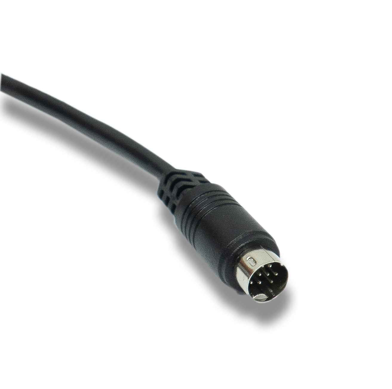 SYSTEM-S S-Video Kabel 180 cm Din 9 Pin Stecker zu Stecker in Schwarz