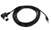 SYSTEM-S MIDI Kabel 3 m Din 5 Pin Stecker zu 3,5 mm Klinke Stecker AUX Winkel