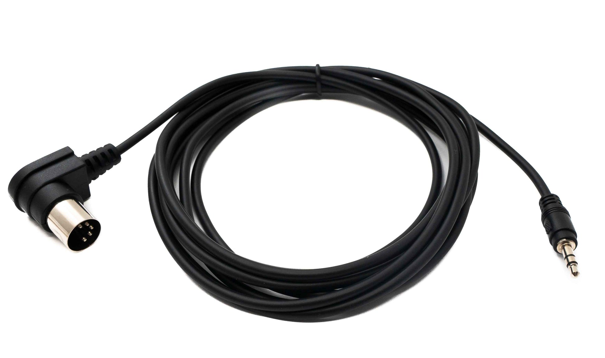SYSTEM-S MIDI Kabel 3 m Din 5 Pin Stecker zu 3,5 mm Klinke Stecker AUX Winkel