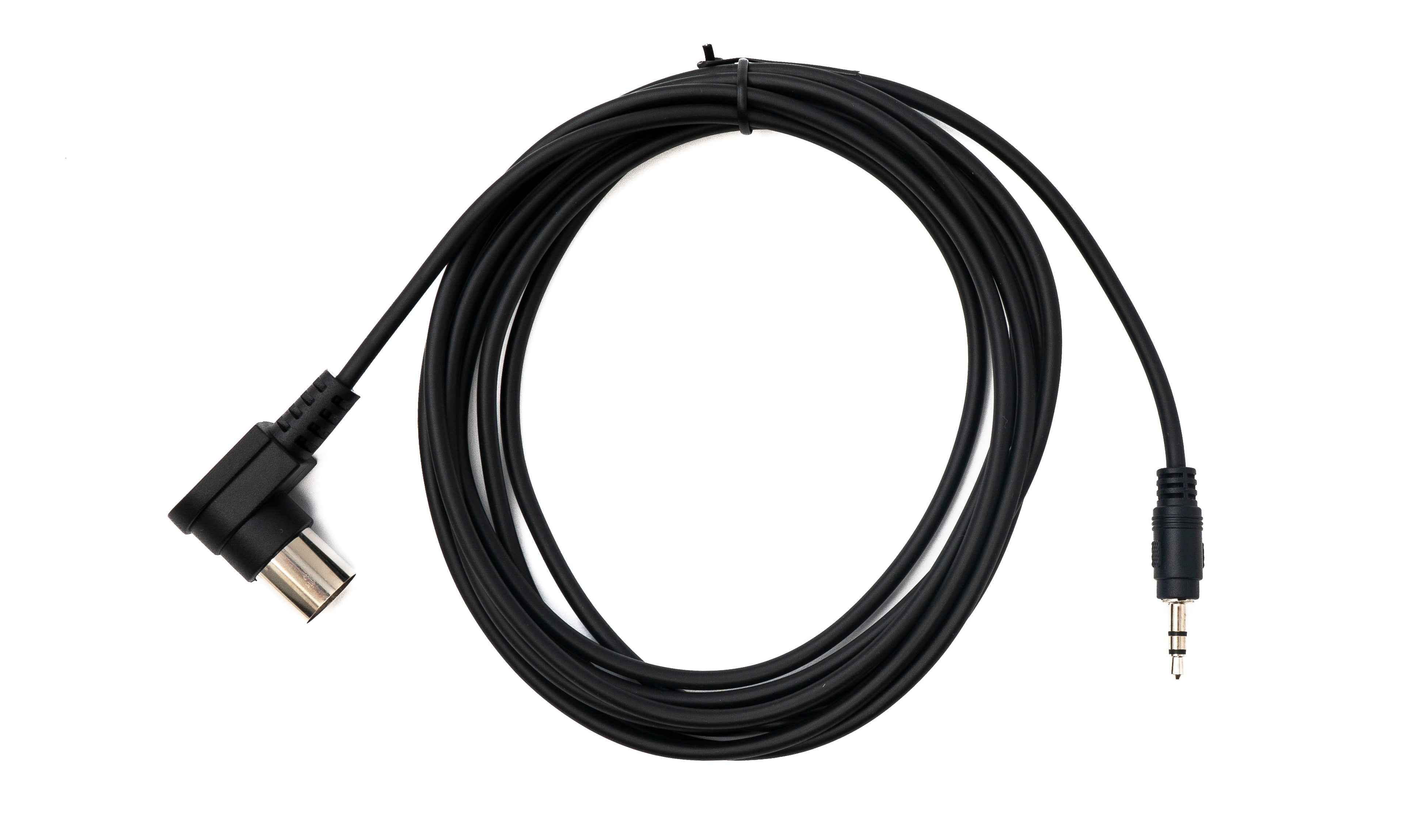 SYSTEM-S MIDI Kabel 3 m Din 5 Pin Stecker zu 3,5 mm Klinke Stecker AUX Winkel