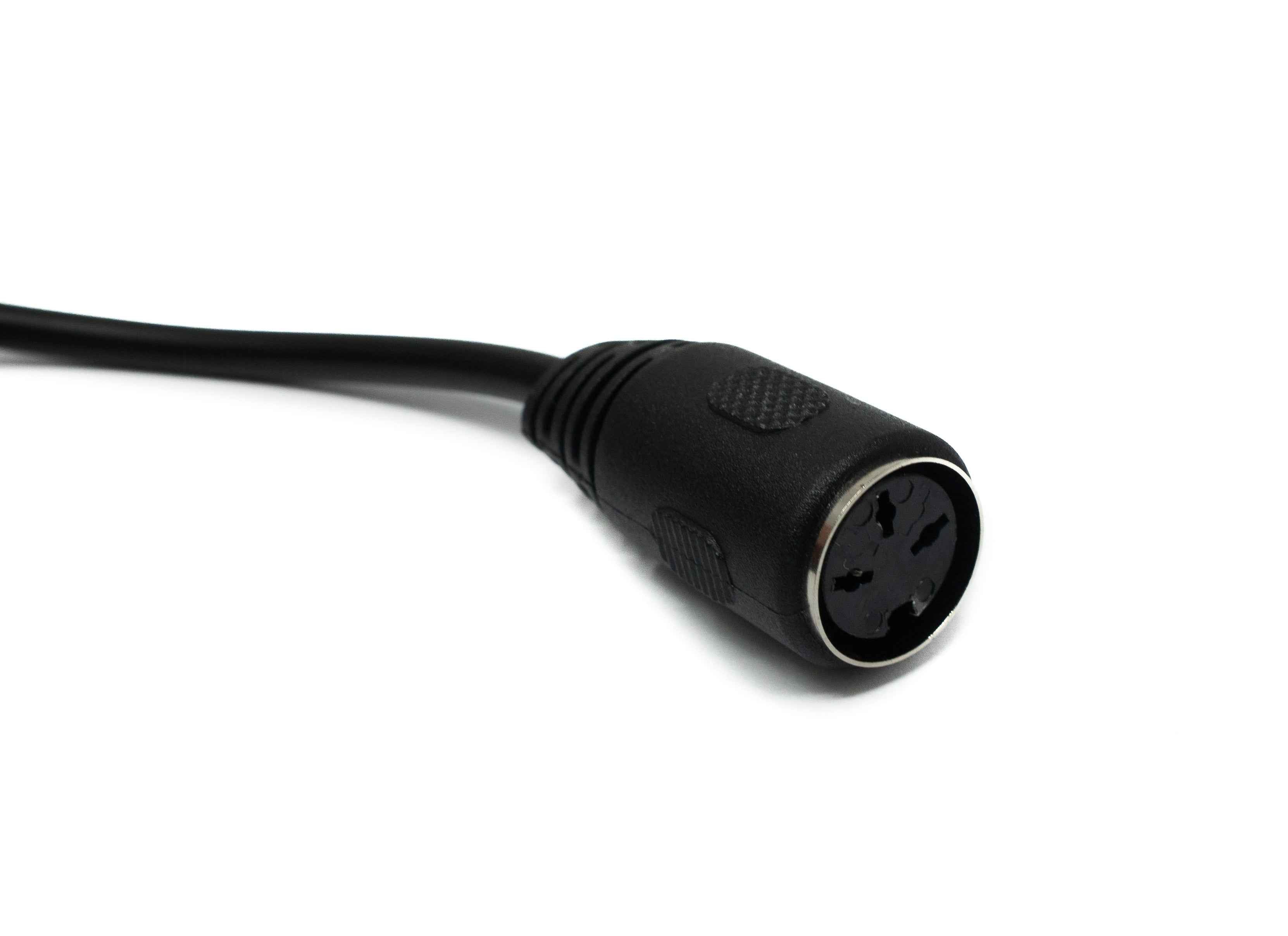 SYSTEM-S S-Video Kabel 100 cm Din 3 Pin Stecker zu Buchse in Schwarz