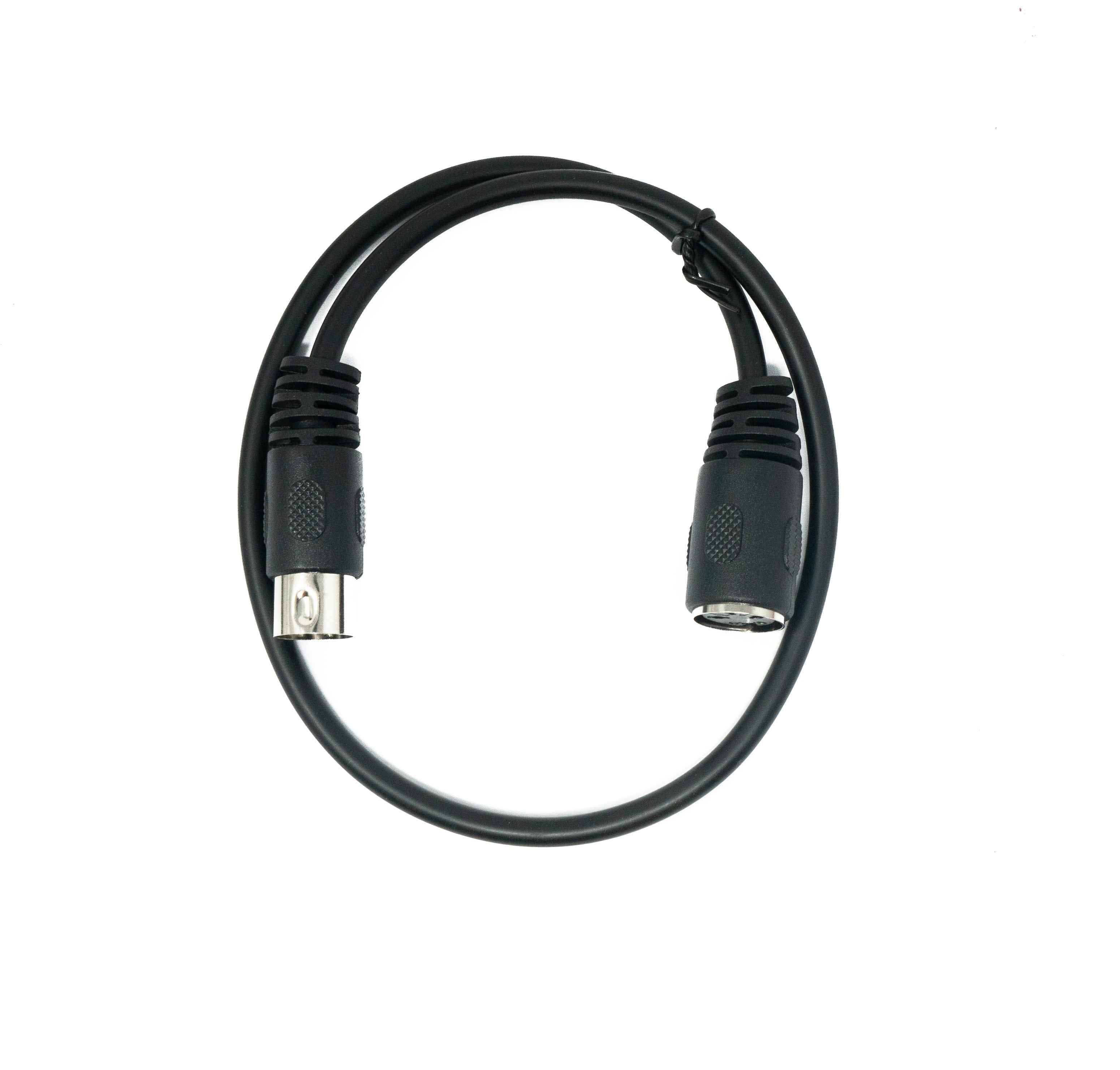 SYSTEM-S S-Video Kabel 50 cm Din 3 Pin Stecker zu Buchse in Schwarz