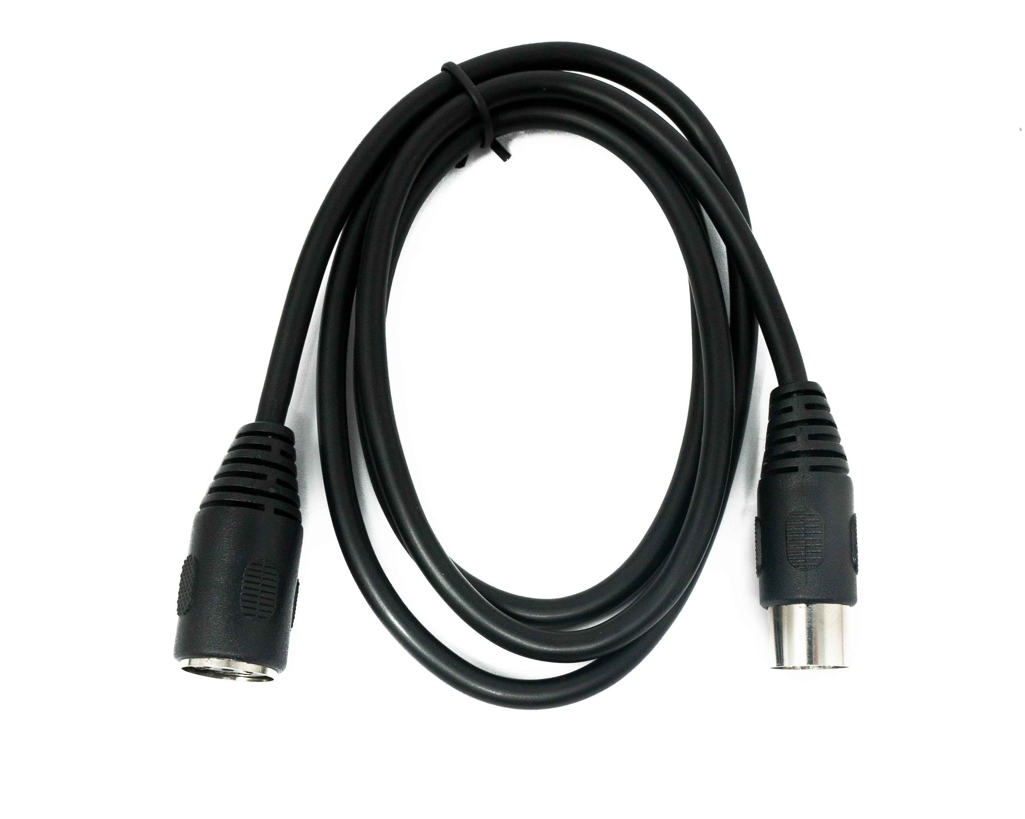 SYSTEM-S S-Video Kabel 100 cm Din 4 Pin Stecker zu Buchse in Schwarz