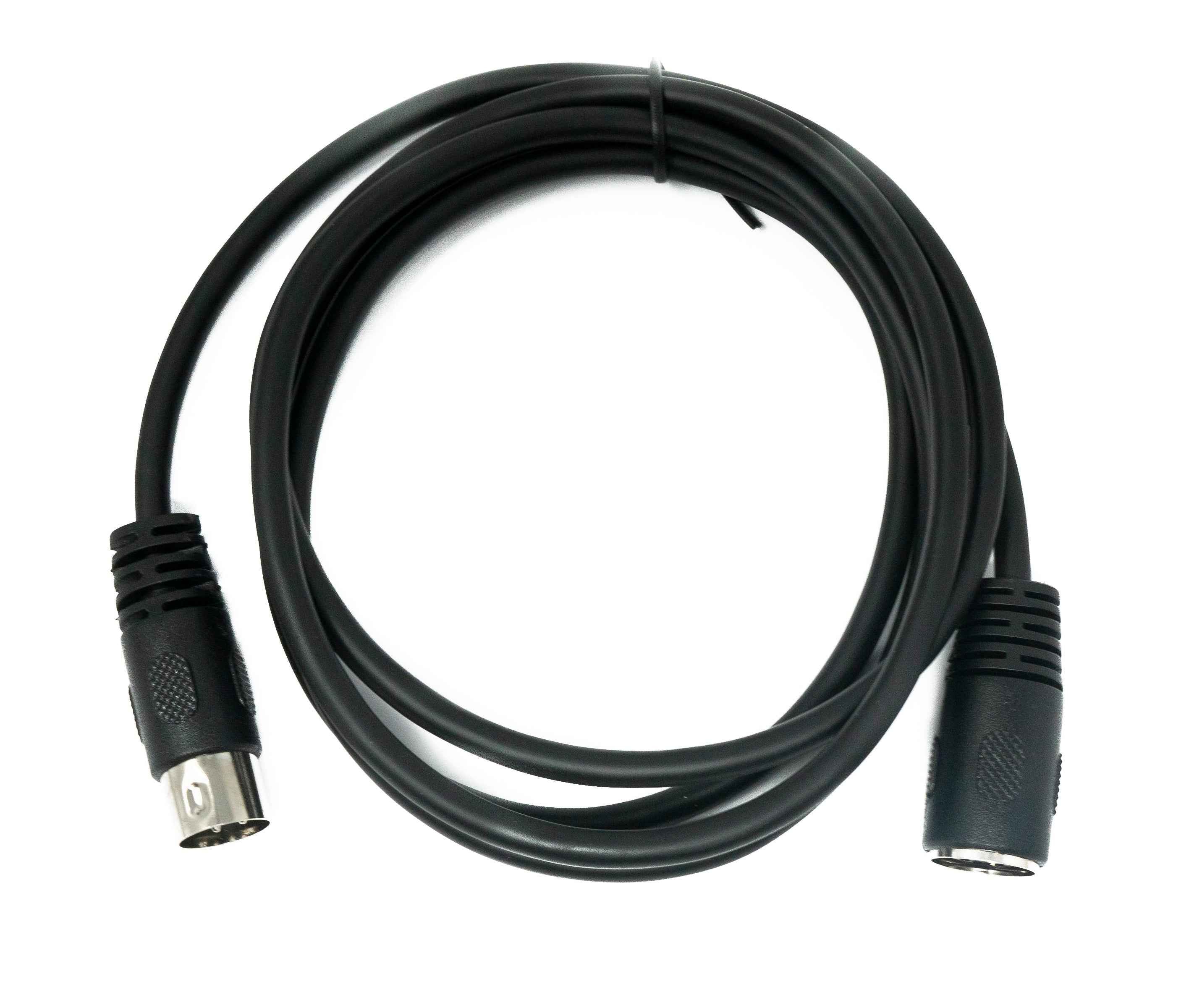 SYSTEM-S S-Video Kabel 150 cm Din 4 Pin Stecker zu Buchse in Schwarz
