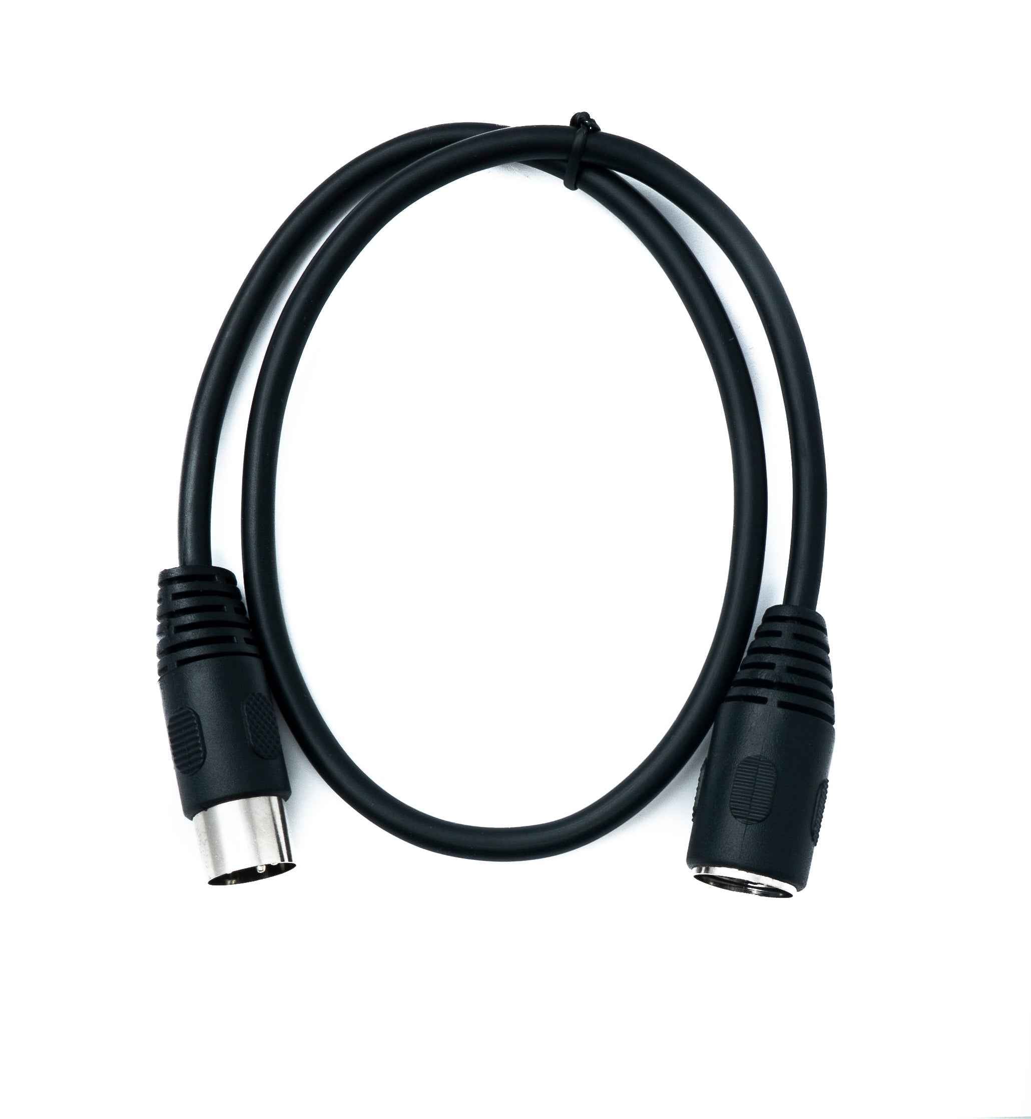 SYSTEM-S S-Video Kabel 50 cm Din 4 Pin Stecker zu Buchse in Schwarz