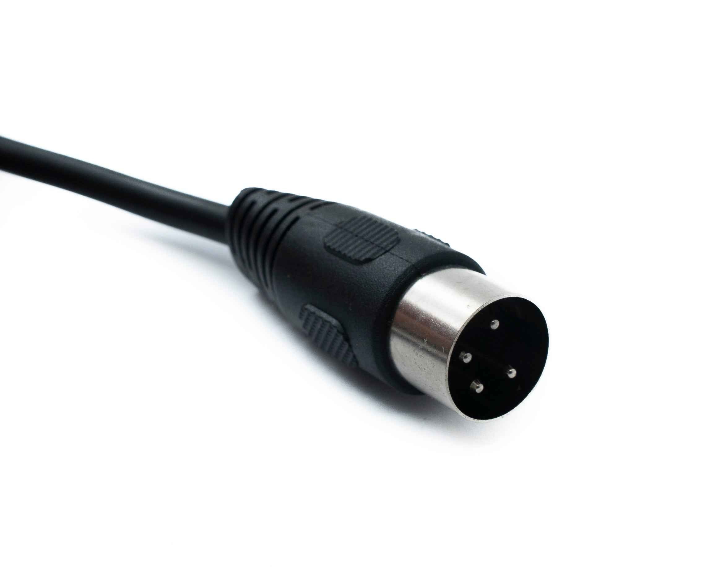 SYSTEM-S S-Video Kabel 50 cm Din 4 Pin Stecker zu Buchse in Schwarz