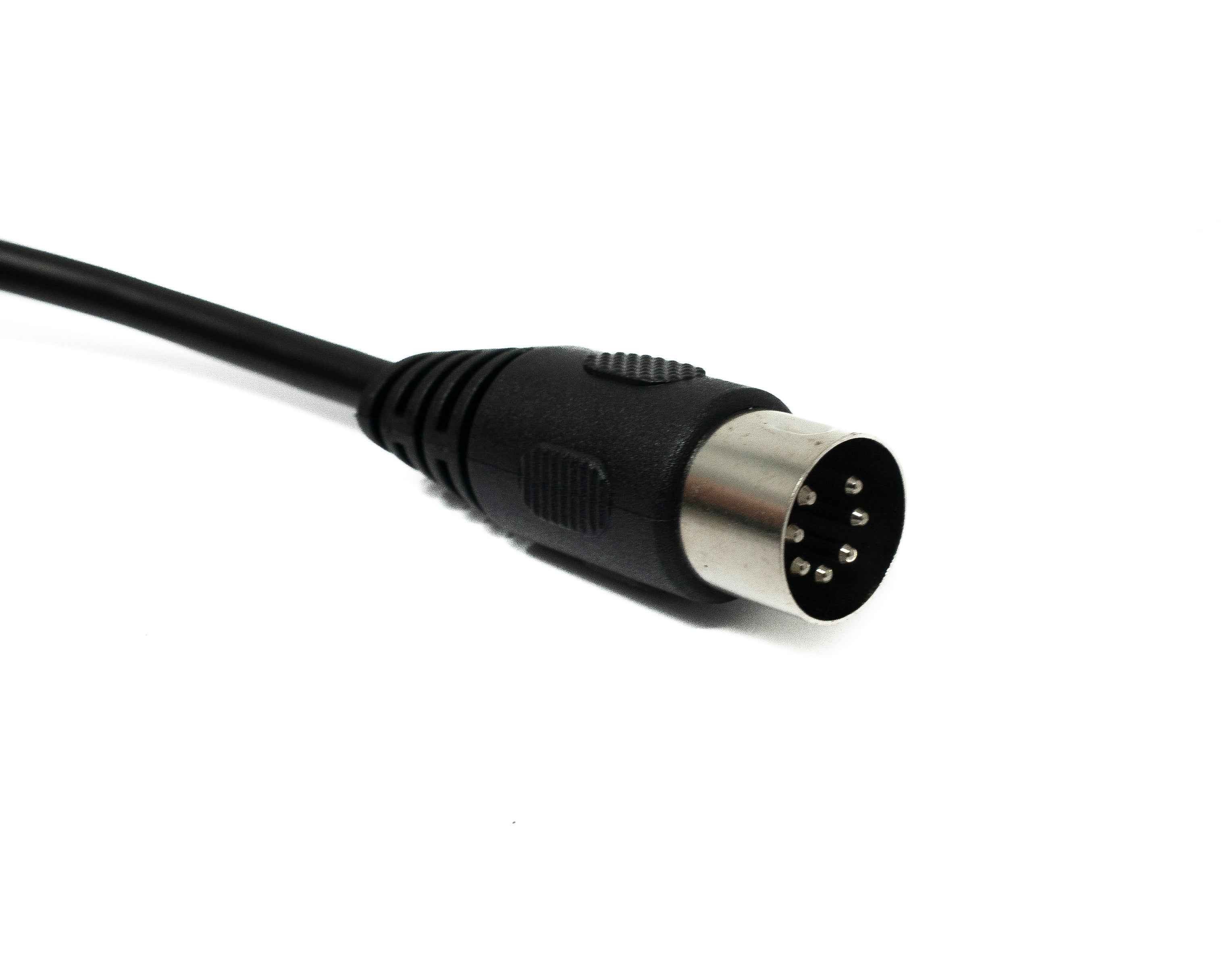 SYSTEM-S S-Video Kabel 150 cm Din 7 Pin Stecker zu Buchse in Schwarz