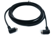SYSTEM-S S-Video Kabel 3 m Din 4 Pin Stecker zu Stecker Dual Winkel