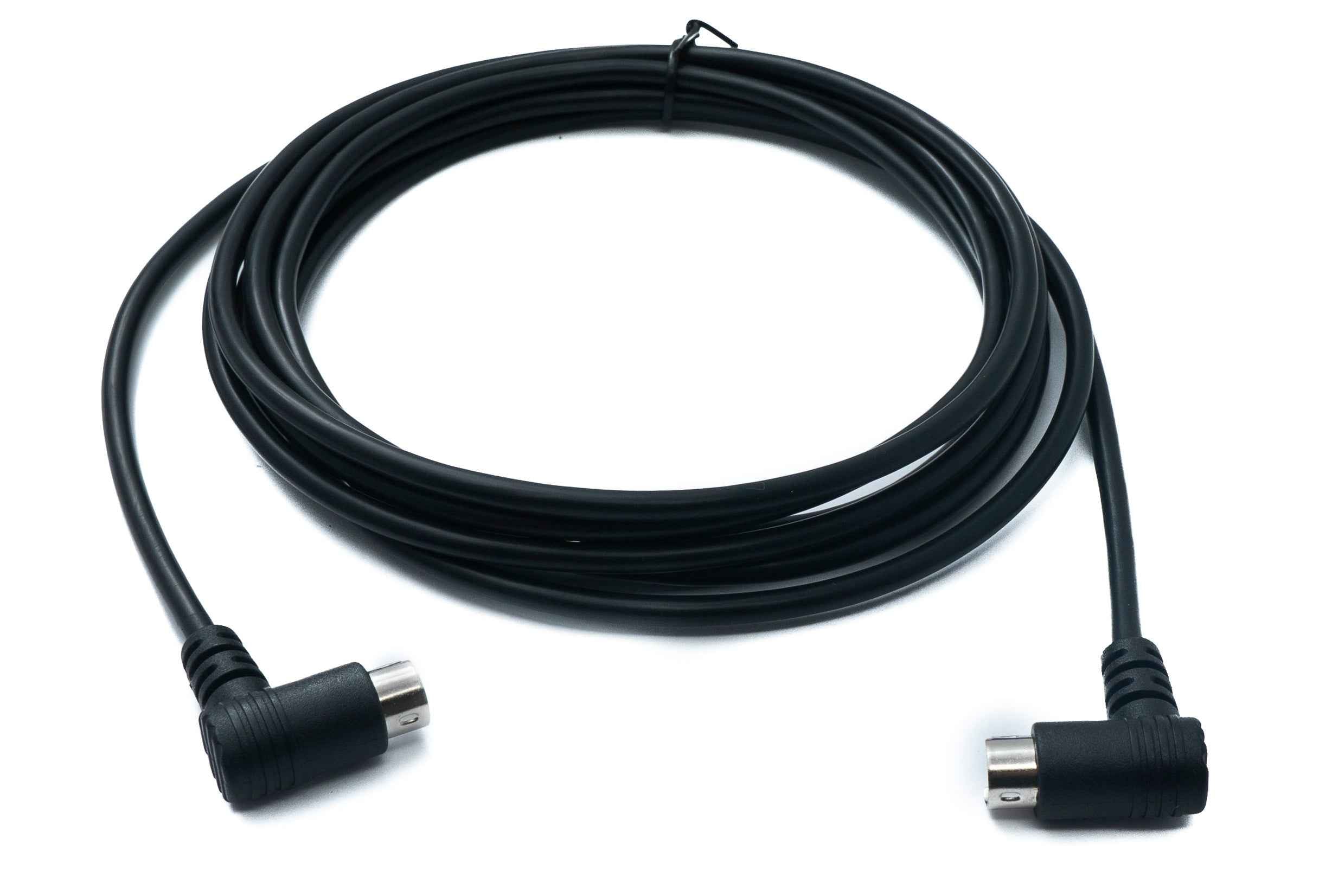 SYSTEM-S S-Video Kabel 3 m Din 4 Pin Stecker zu Stecker Dual Winkel