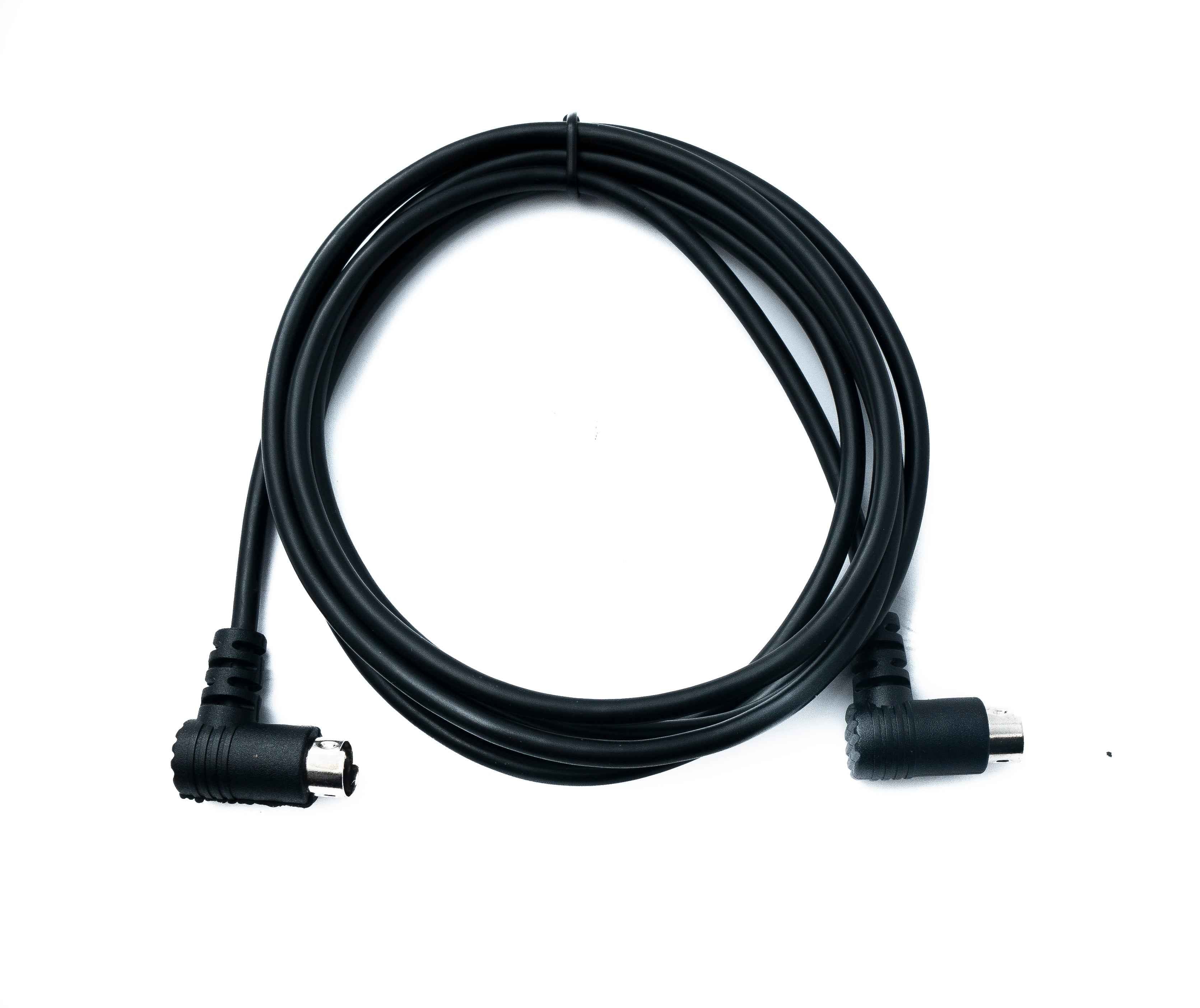 SYSTEM-S S-Video Kabel 50 cm Din 4 Pin Stecker zu Stecker Dual Winkel