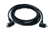 SYSTEM-S S-Video Kabel 180 cm Din 6 Pin Stecker zu Stecker Dual Winkel