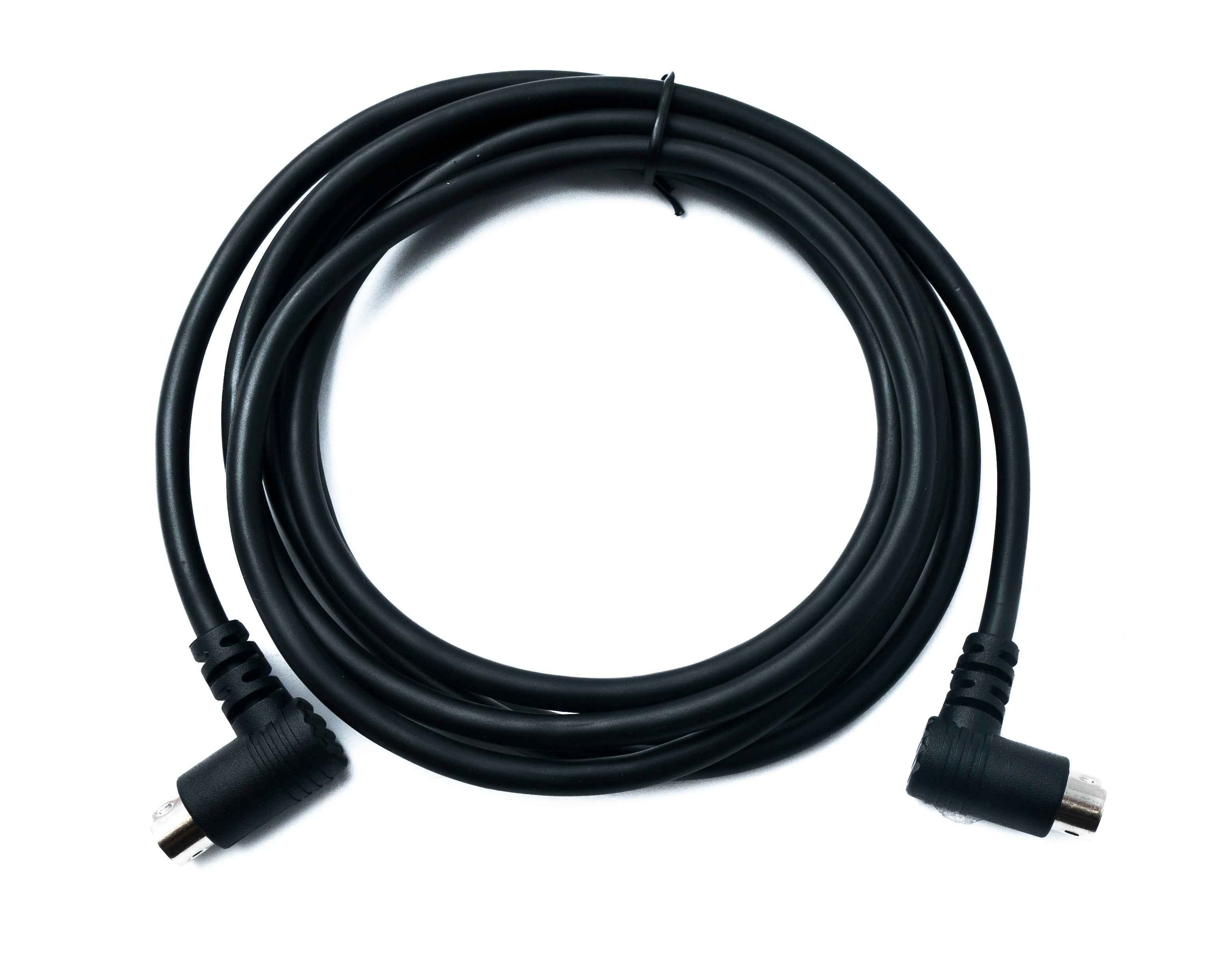 SYSTEM-S S-Video Kabel 180 cm Din 6 Pin Stecker zu Stecker Dual Winkel