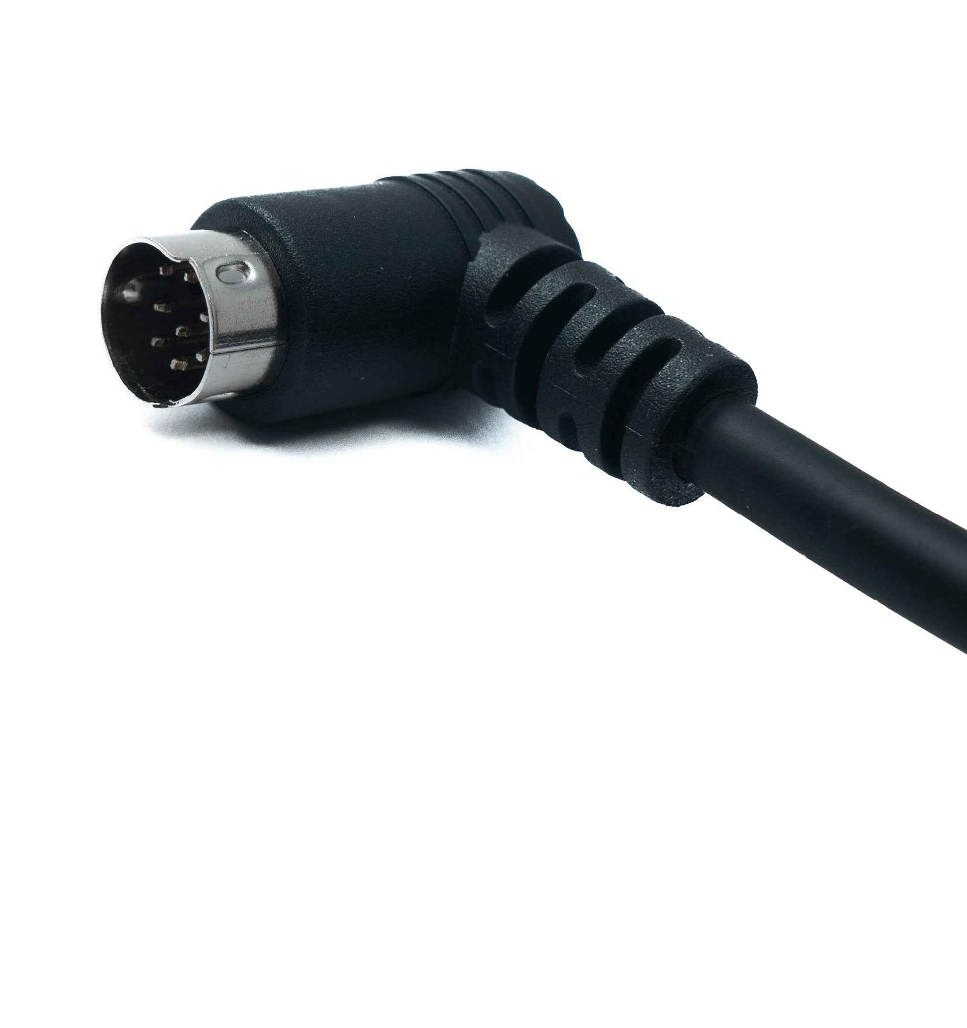 SYSTEM-S S-Video Kabel 180 cm Din 8 Pin Stecker zu Stecker Dual Winkel