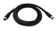 SYSTEM-S S-Video Kabel 150 cm Din 13 Pin Stecker zu Stecker Schwarz