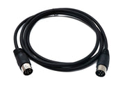 SYSTEM-S S-Video Kabel 150 cm Din 6 Pin Stecker zu Stecker Schwarz