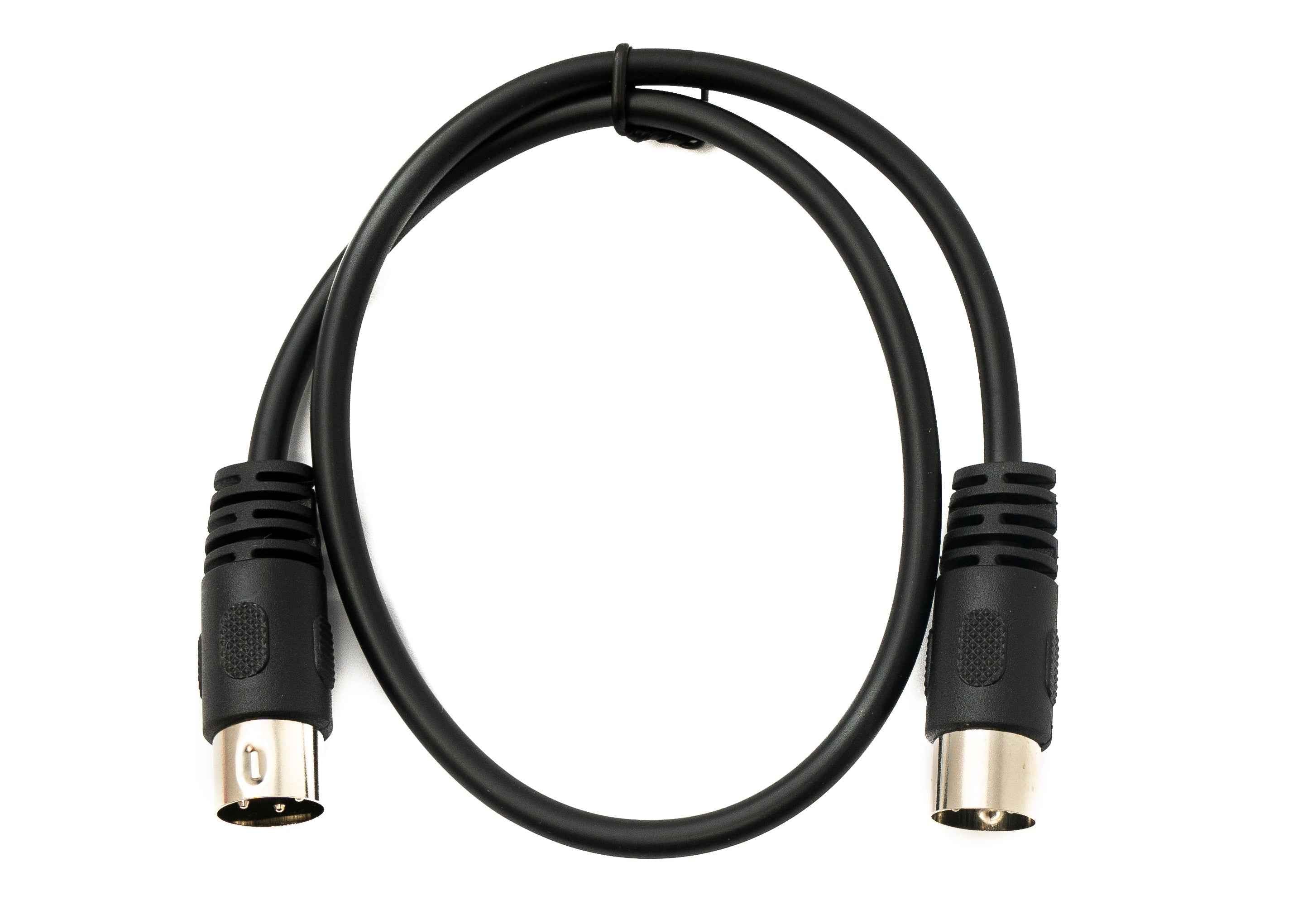 SYSTEM-S S-Video Kabel 50 cm Din 3 Pin Stecker zu Stecker Schwarz