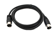SYSTEM-S S-Video Kabel 150 cm Din 5 Pin Stecker zu Stecker Schwarz