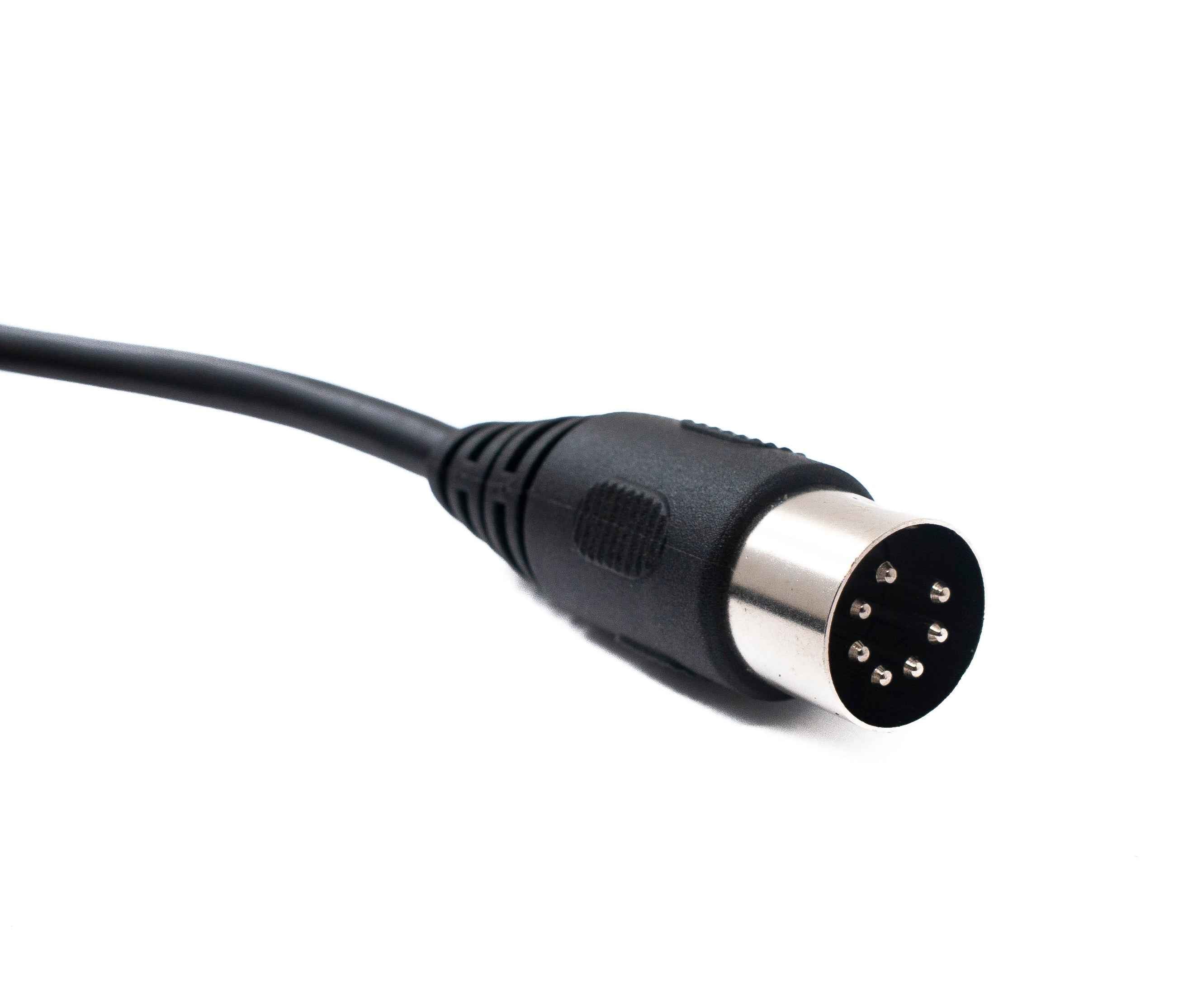 SYSTEM-S S-Video Kabel 150 cm Din 7 Pin Stecker zu Stecker Schwarz