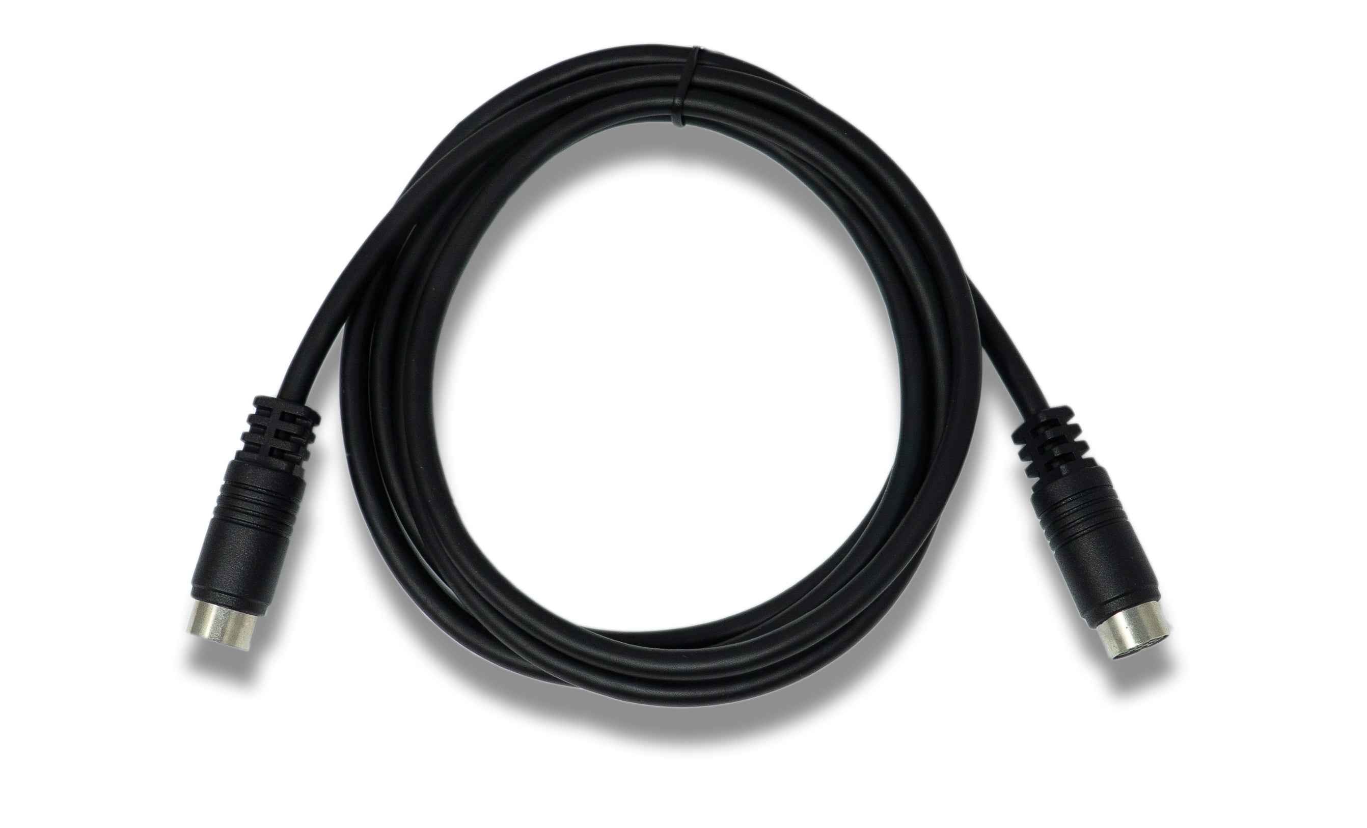 SYSTEM-S S-Video Kabel 150 cm Mini Din 10 Pin Buchse zu Buchse in Schwarz