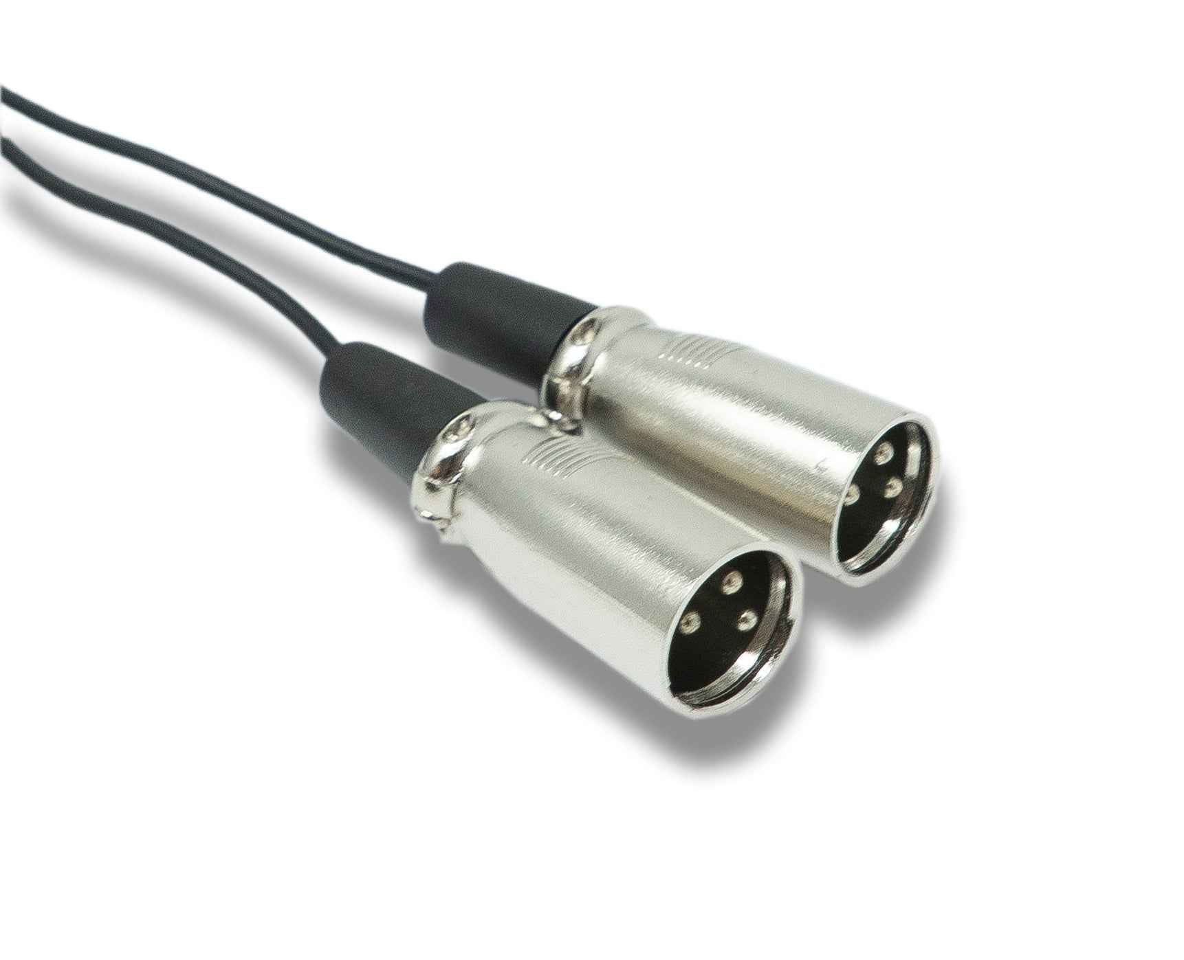 SYSTEM-S Audio Y Kabel 180 cm AUX 6,35 mm TRS Stecker zu 2x XLR 3 polig Stecker