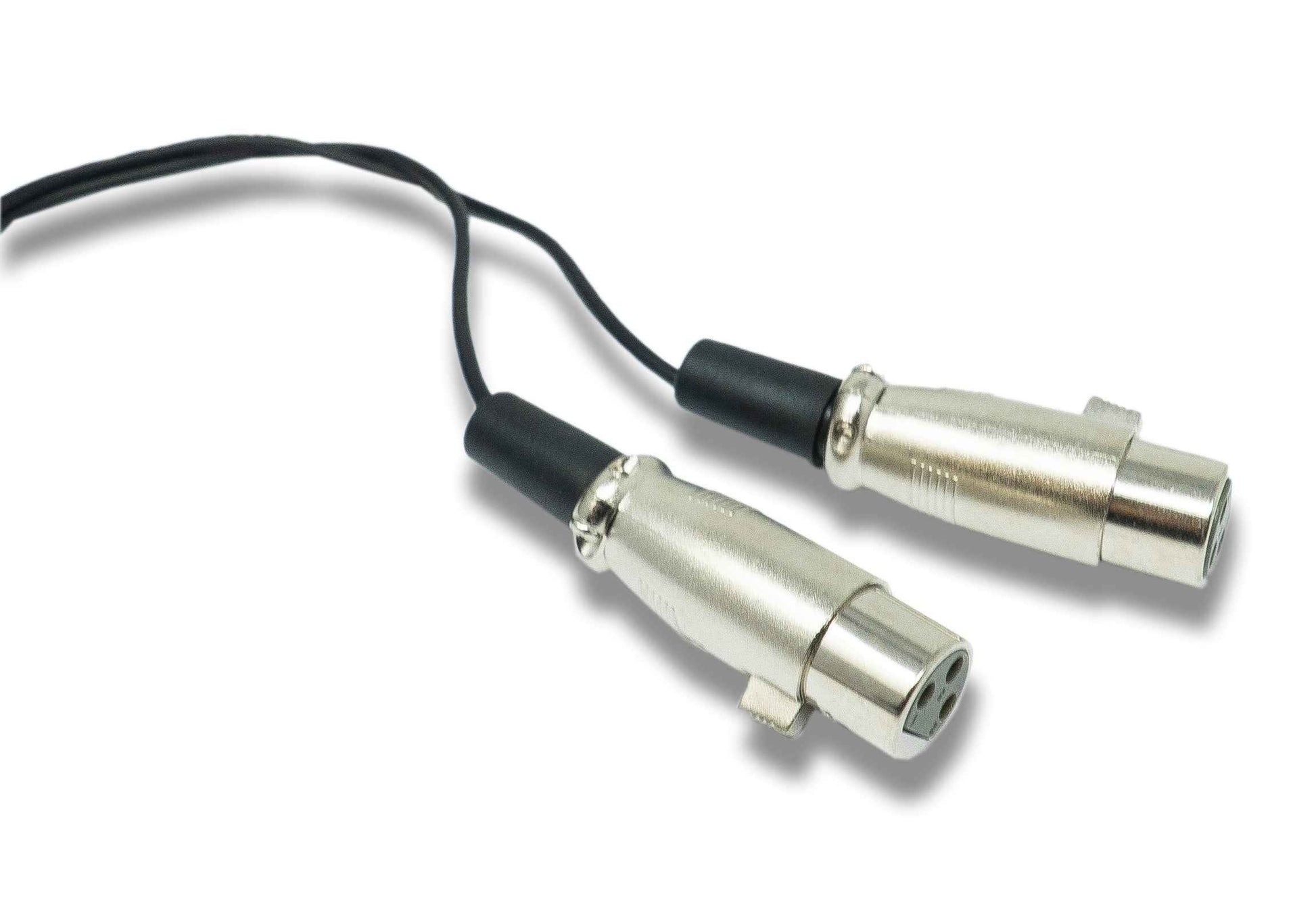 SYSTEM-S Audio Y Kabel 30 cm AUX 6,35 mm TRS Stecker zu 2x XLR 3 polig Buchse