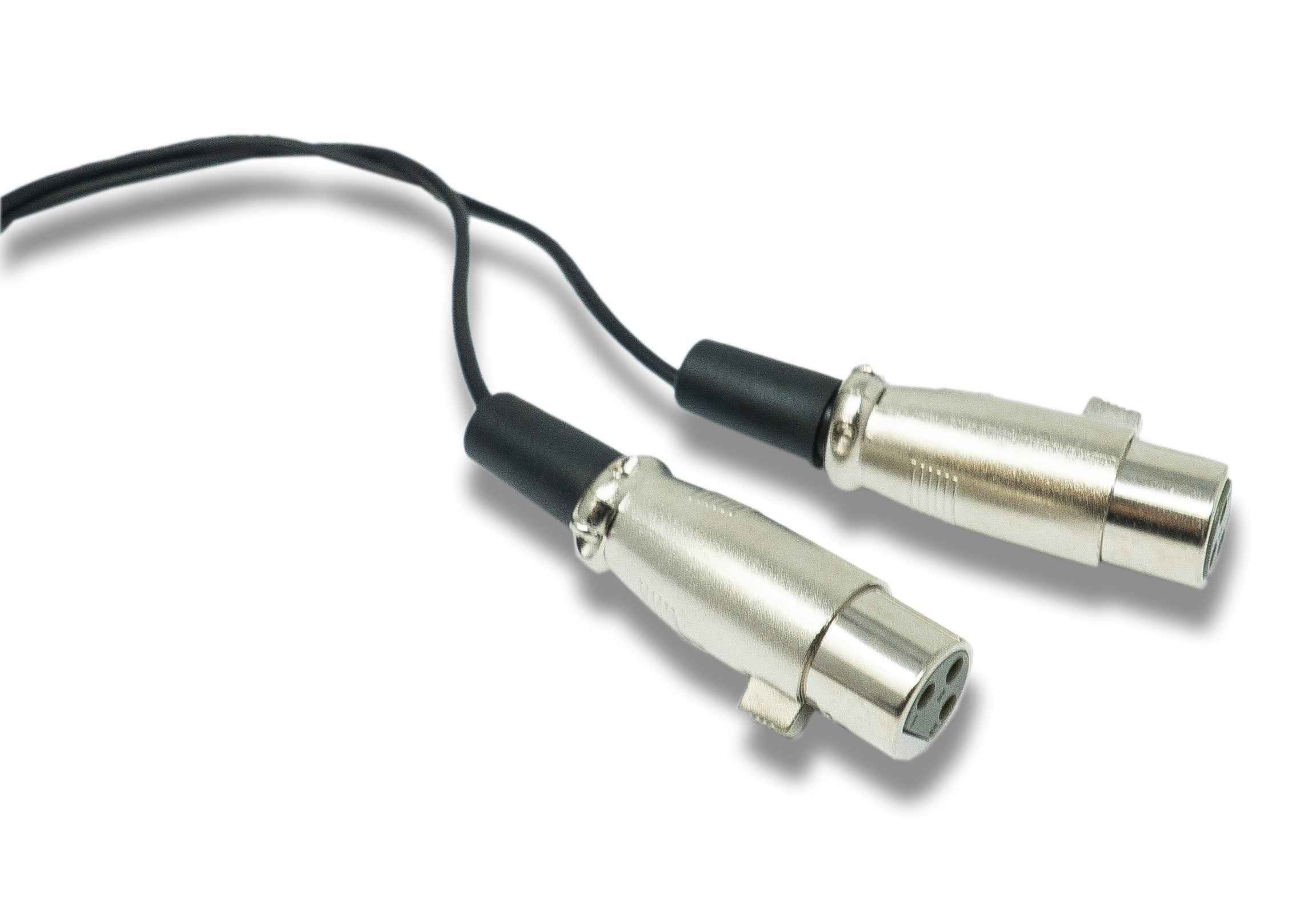 SYSTEM-S Audio Y Kabel 30 cm AUX 6,35 mm TRS Stecker zu 2x XLR 3 polig Buchse
