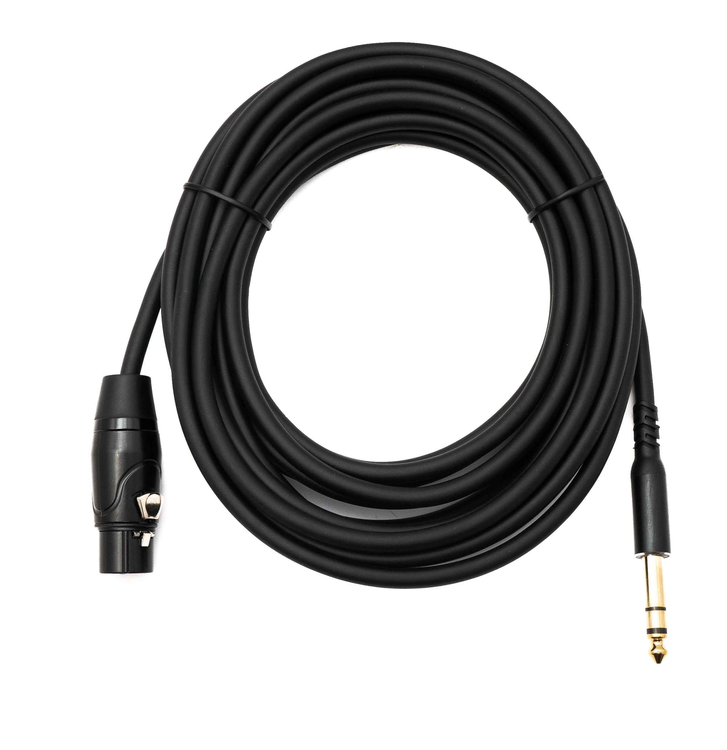 SYSTEM-S Audio Kabel 5 m 6.35 mm Klinke Stecker zu XLR 3 Pin Buchse in Schwarz