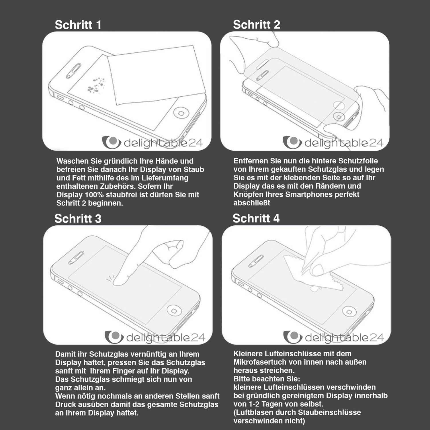 NALIA Schutzglas für HTC One M8, 9H Full Cover Displayschutz Film Tempered Glass