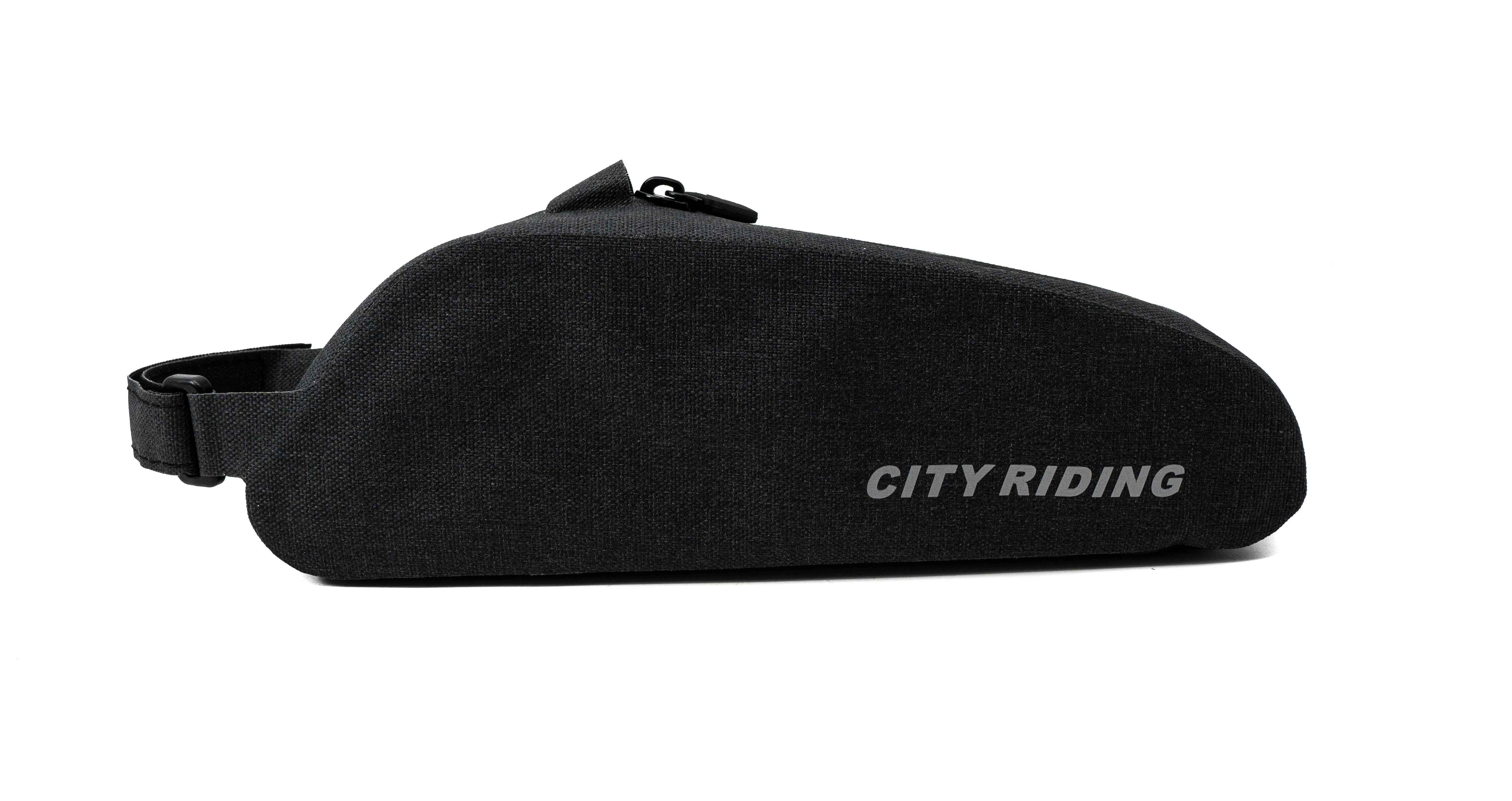 SYSTEM-S Fahrrad Tasche wasserfest Dreiecktasche Rahmentasche Triangeltasche Schwarz