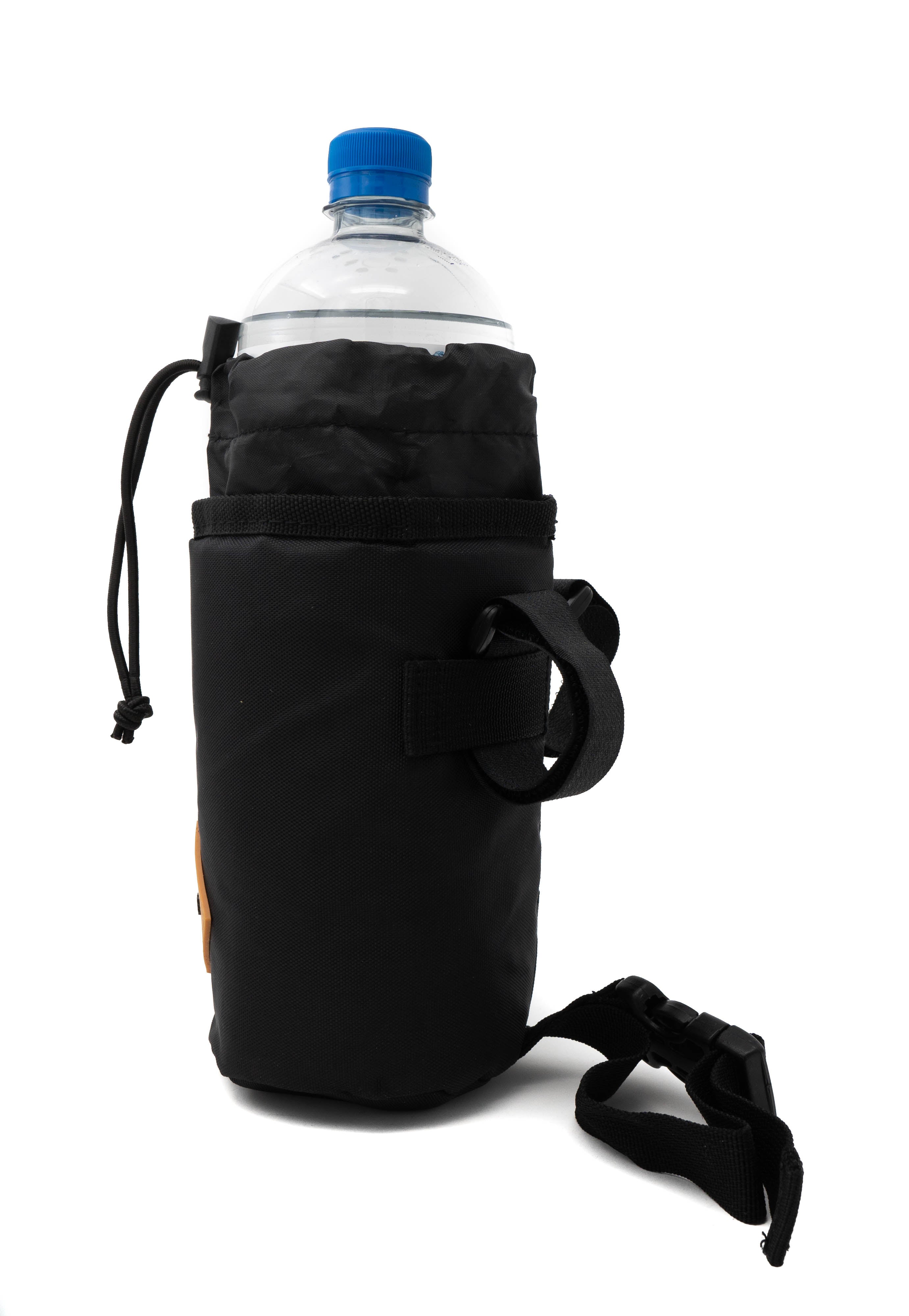 Fahrrad Trinkflasche Tasche wasserfest 1 l Schwarz Klettverschluss Lenker