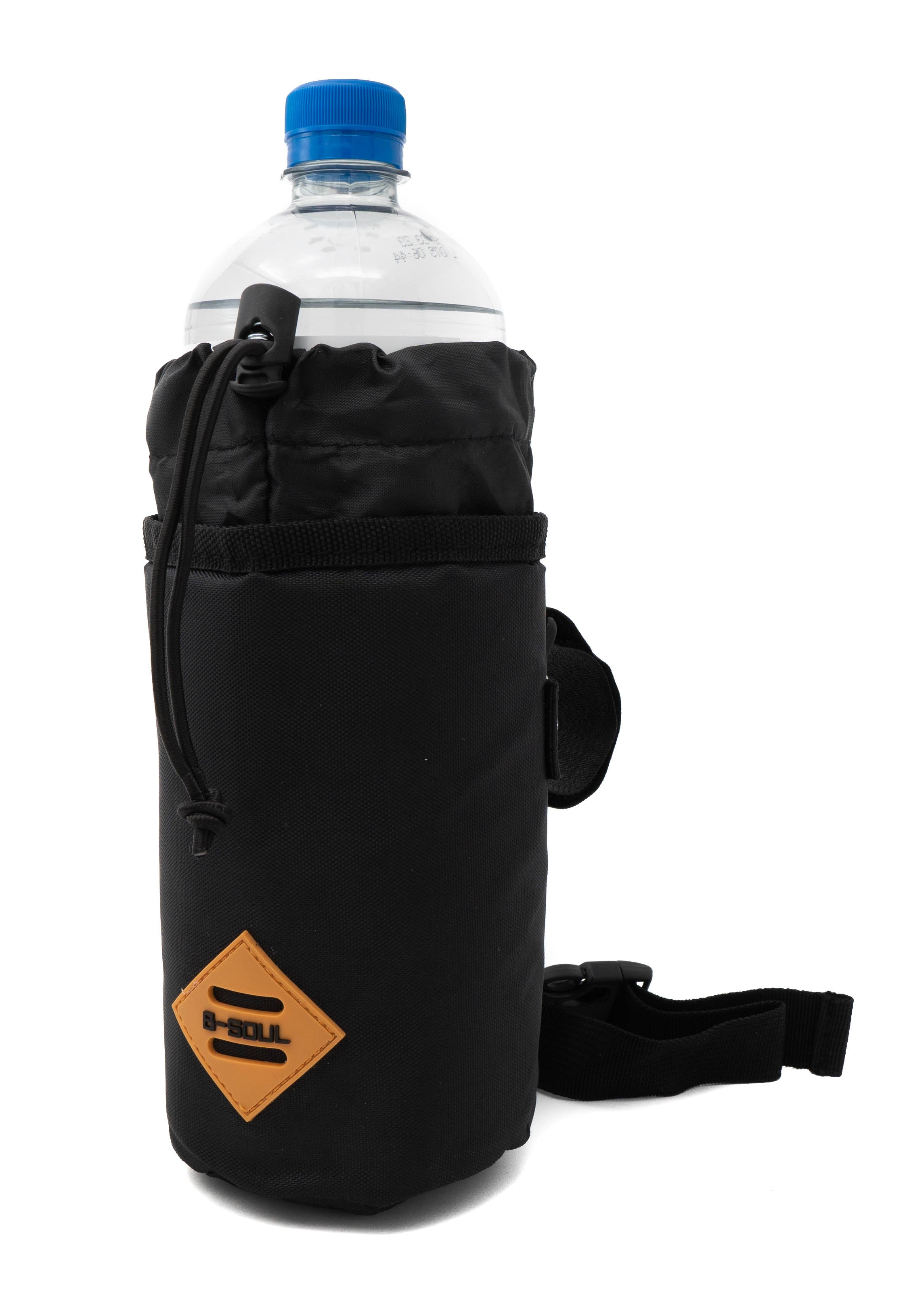 Fahrrad Trinkflasche Tasche wasserfest 1 l Schwarz Klettverschluss Lenker
