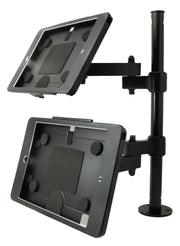 SYSTEM-S Tischständer Dual 360° Halterung abschließbar für iPad 7 8 9 10.2" (2019 2020 2021) A2270 A2428 A2429 A2430 A2197 A2200 A2198 A2199 A2602 A2604 A2603 A2605