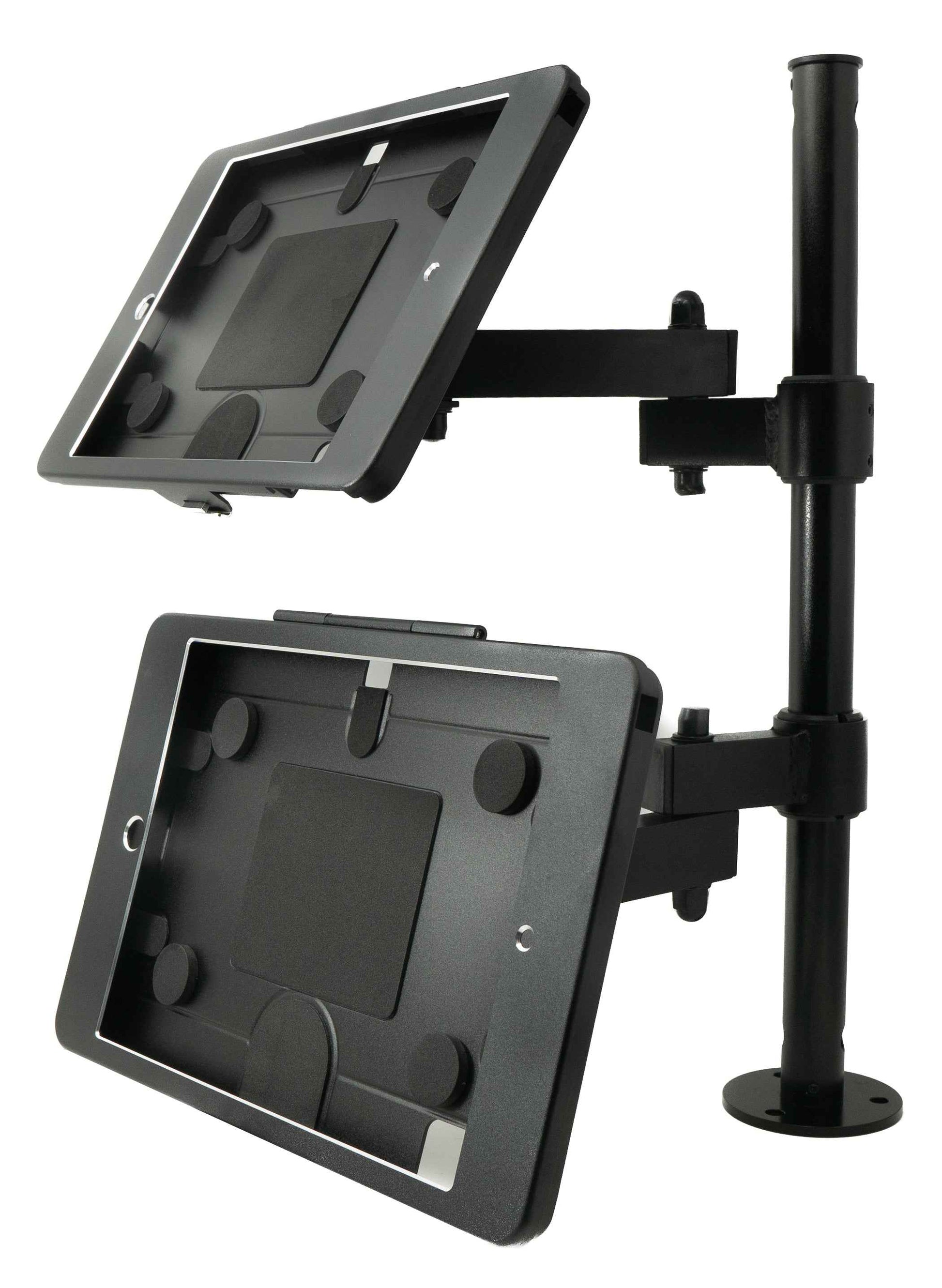 SYSTEM-S Tischständer Dual 360° Halterung abschließbar für iPad 7 8 9 10.2" (2019 2020 2021) A2270 A2428 A2429 A2430 A2197 A2200 A2198 A2199 A2602 A2604 A2603 A2605