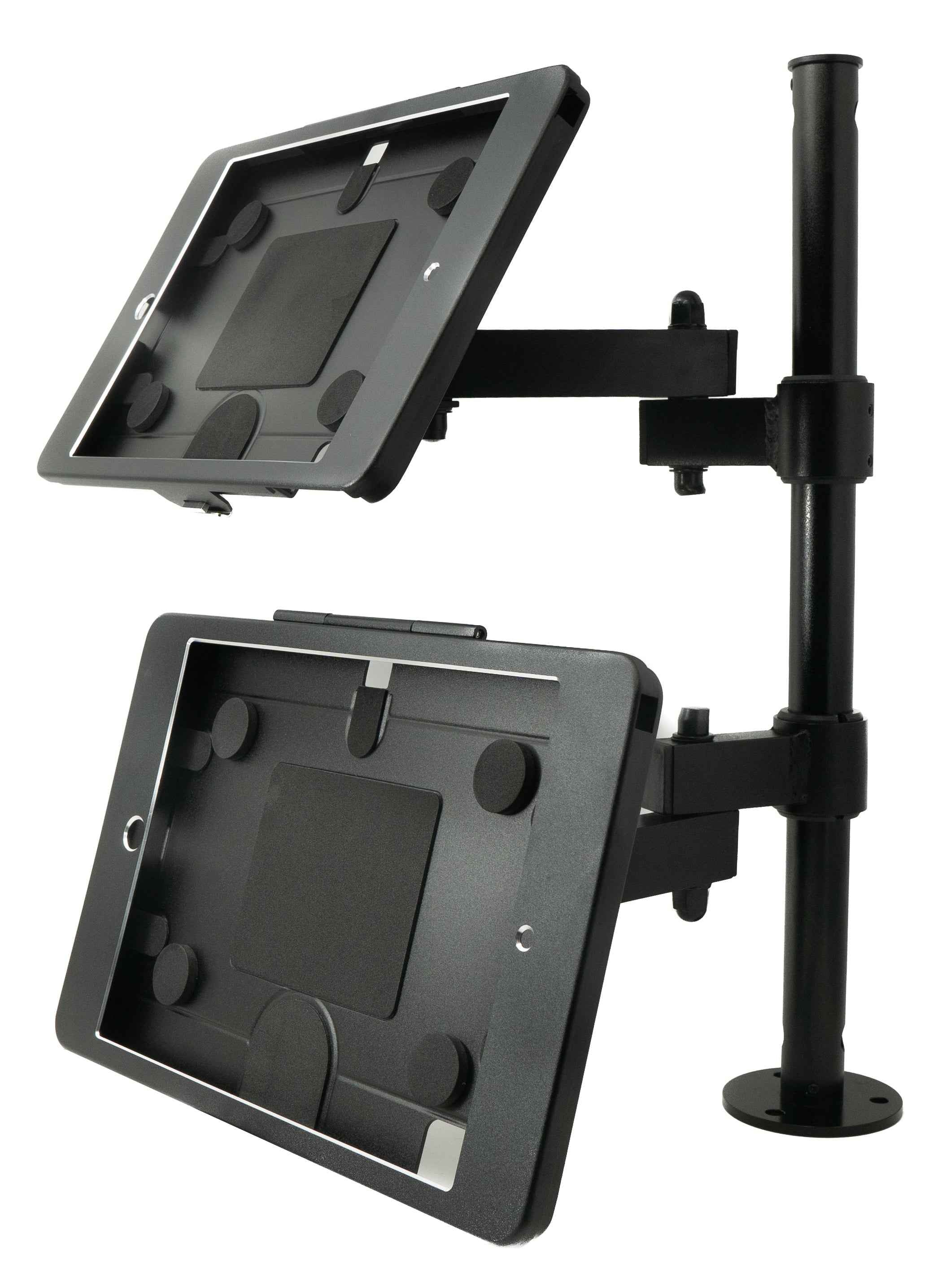 SYSTEM-S Tischständer Dual 360° Halterung abschließbar für iPad 7 8 9 10.2" (2019 2020 2021) A2270 A2428 A2429 A2430 A2197 A2200 A2198 A2199 A2602 A2604 A2603 A2605