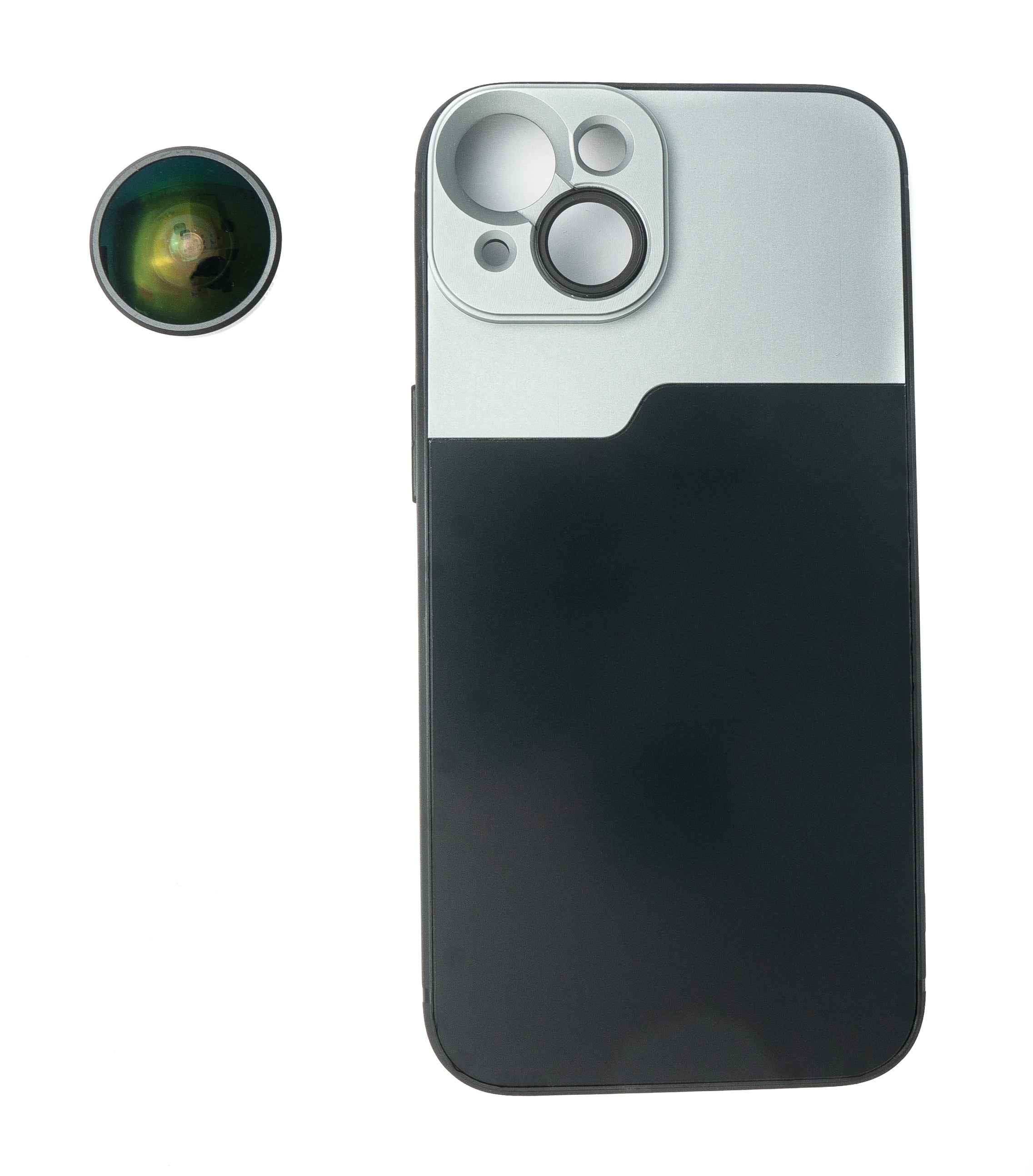 SYSTEM-S Fischaugen Linse Hülle Filter für Fotografie für iPhone 13