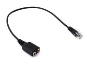 Audio Adapter RJ9 auf 2x 3,5 mm Klinke 20 cm schwarz | System-S