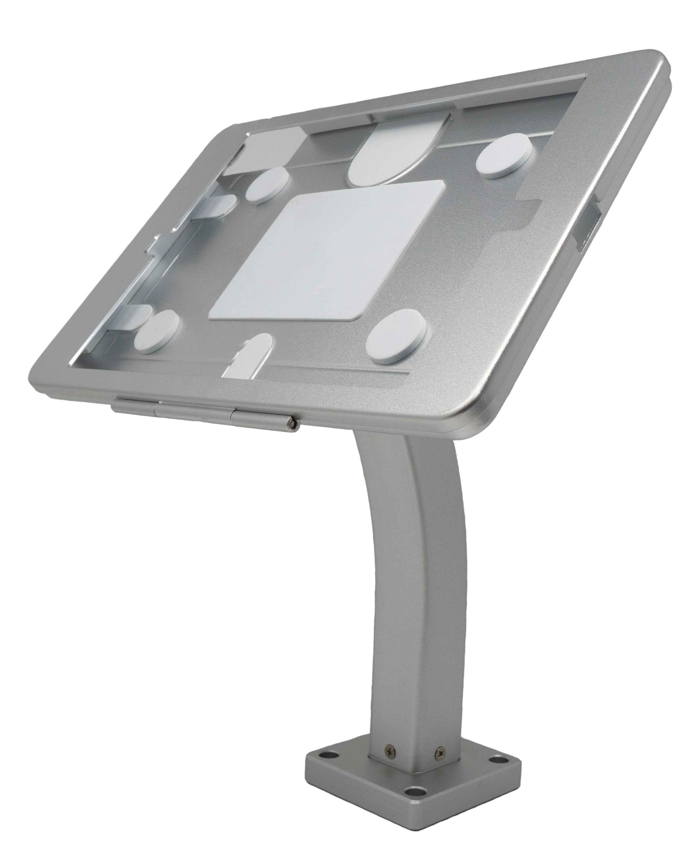 SYSTEM-S Wand und Tisch Halterung abschließbar für iPad 10 Pro 11 Air 4 5 in Grau