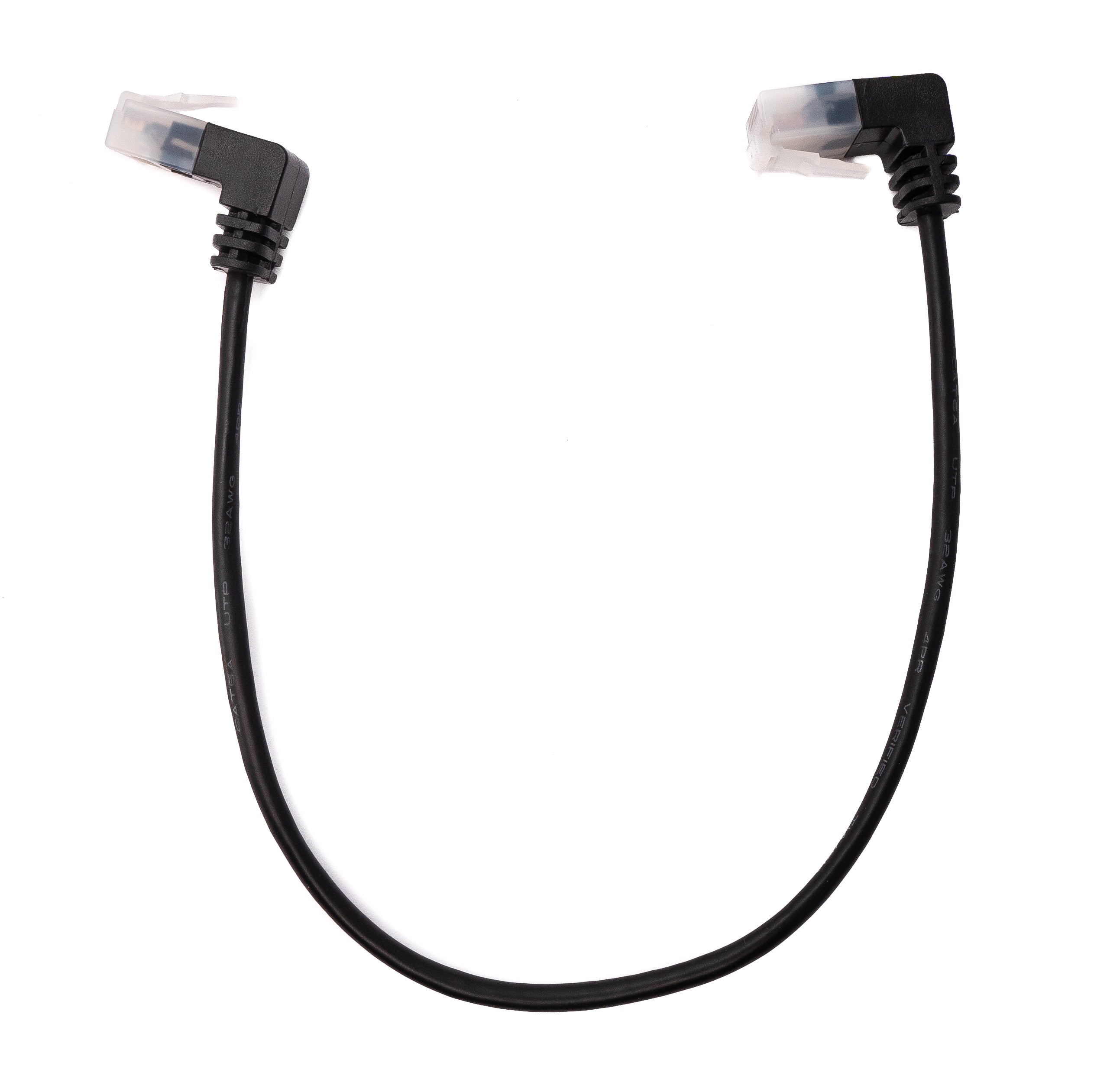 Netzwerkkabel Cat6 STP 25 cm RJ45 Winkel schwarz | System-S