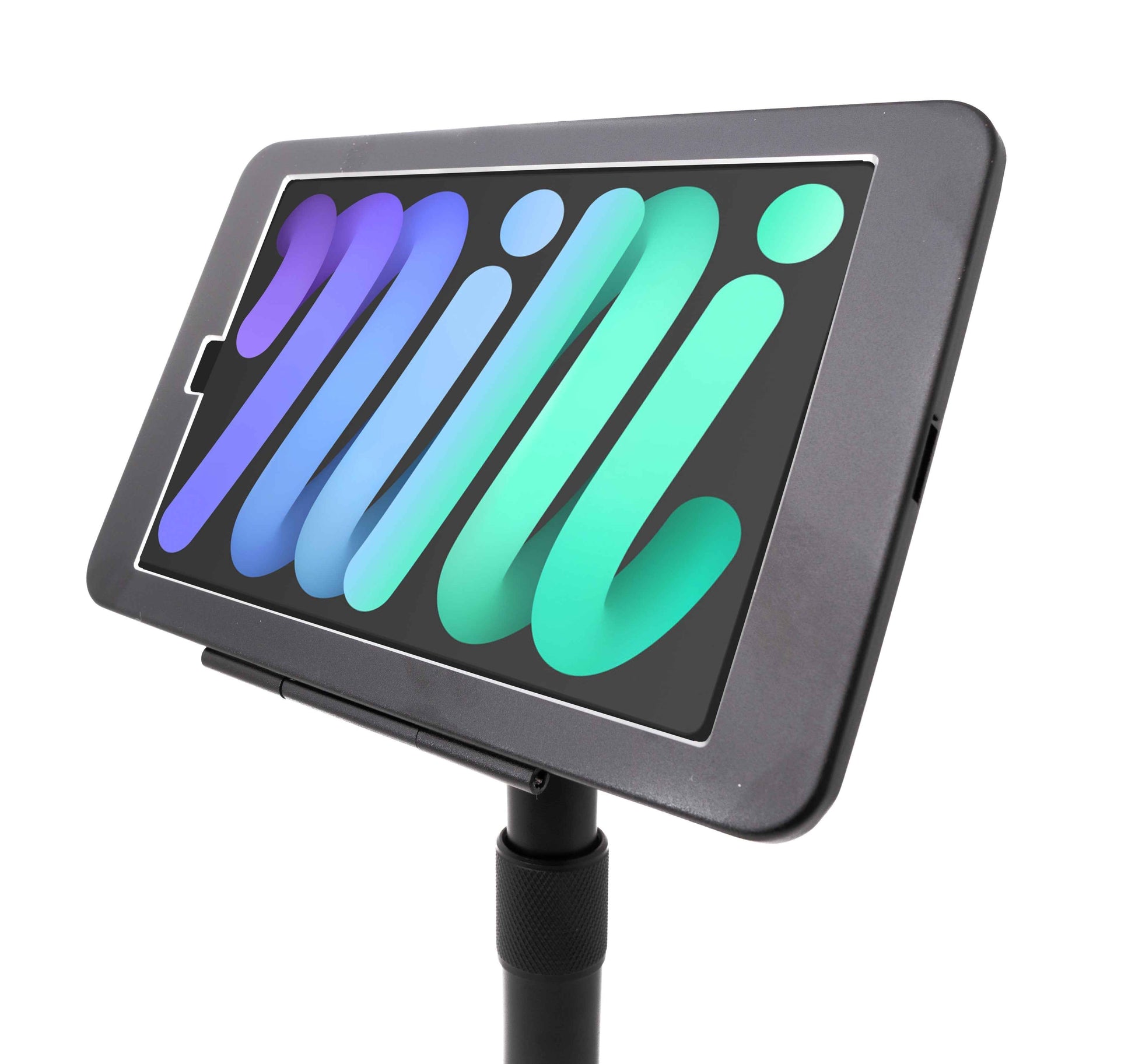 SYSTEM-S Tischständer 360° Halterung abschließbar für iPad Mini 6 (2021) in Schwarz