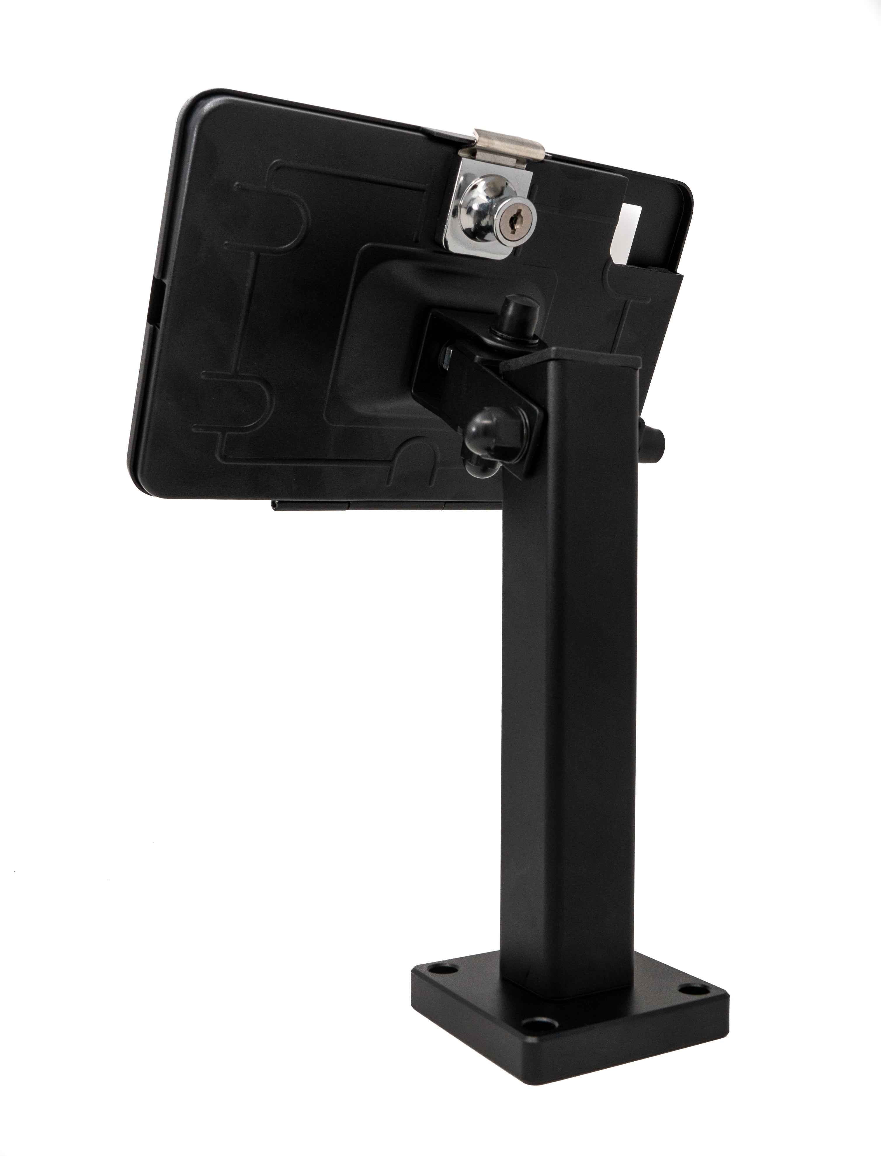 SYSTEM-S Wandhalterung 360° Tischständer abschließbar für iPad Mini 6 (2021) in Schwarz