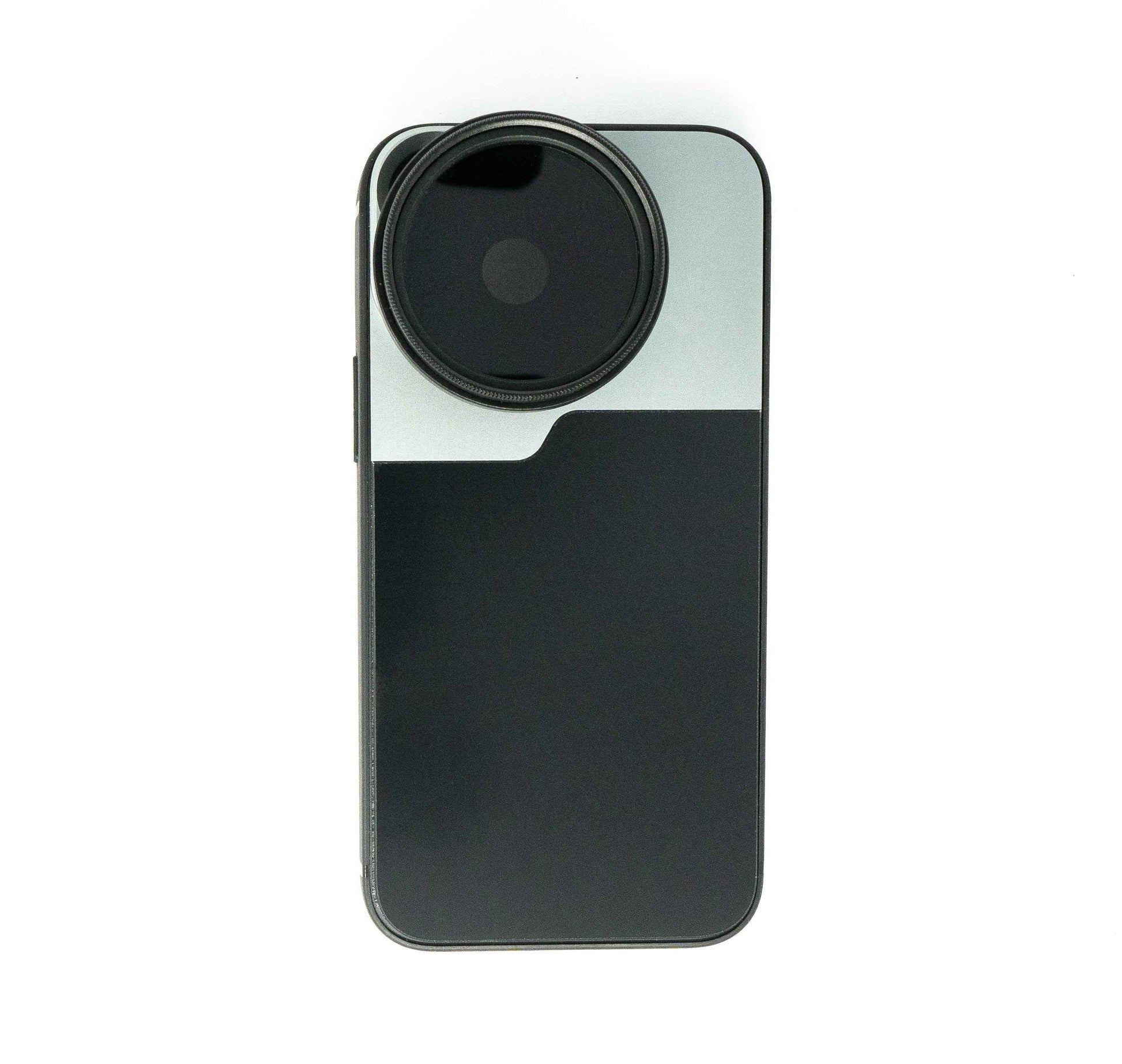 SYSTEM-S ND Vario Filter 37 mm 2 bis 4000 Neutraldichte mit Hülle für iPhone 13 Mini