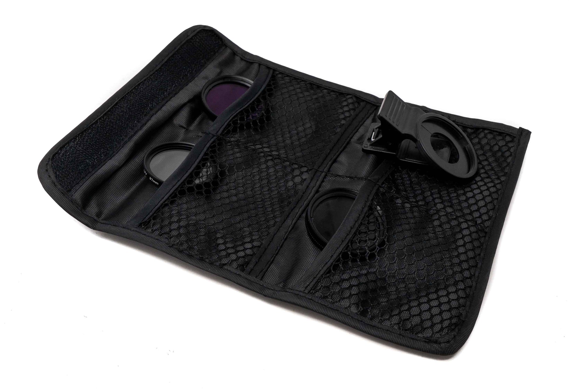 SYSTEM-S Filter UV CPL FLD Set 37 mm Linse Kit mit Clip Tasche in Schwarz